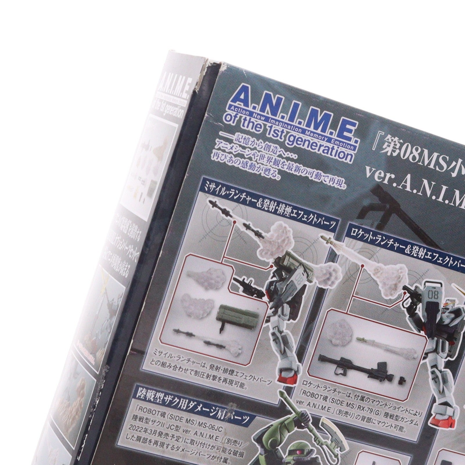 【中古即納】[FIG] ROBOT魂(SIDE MS) 第08MS小隊オプションパーツセット ver. A.N.I.M.E. 機動戦士ガンダム 第08MS小隊 フィギュア用アクセサリ バンダイスピリッツ(20220226)