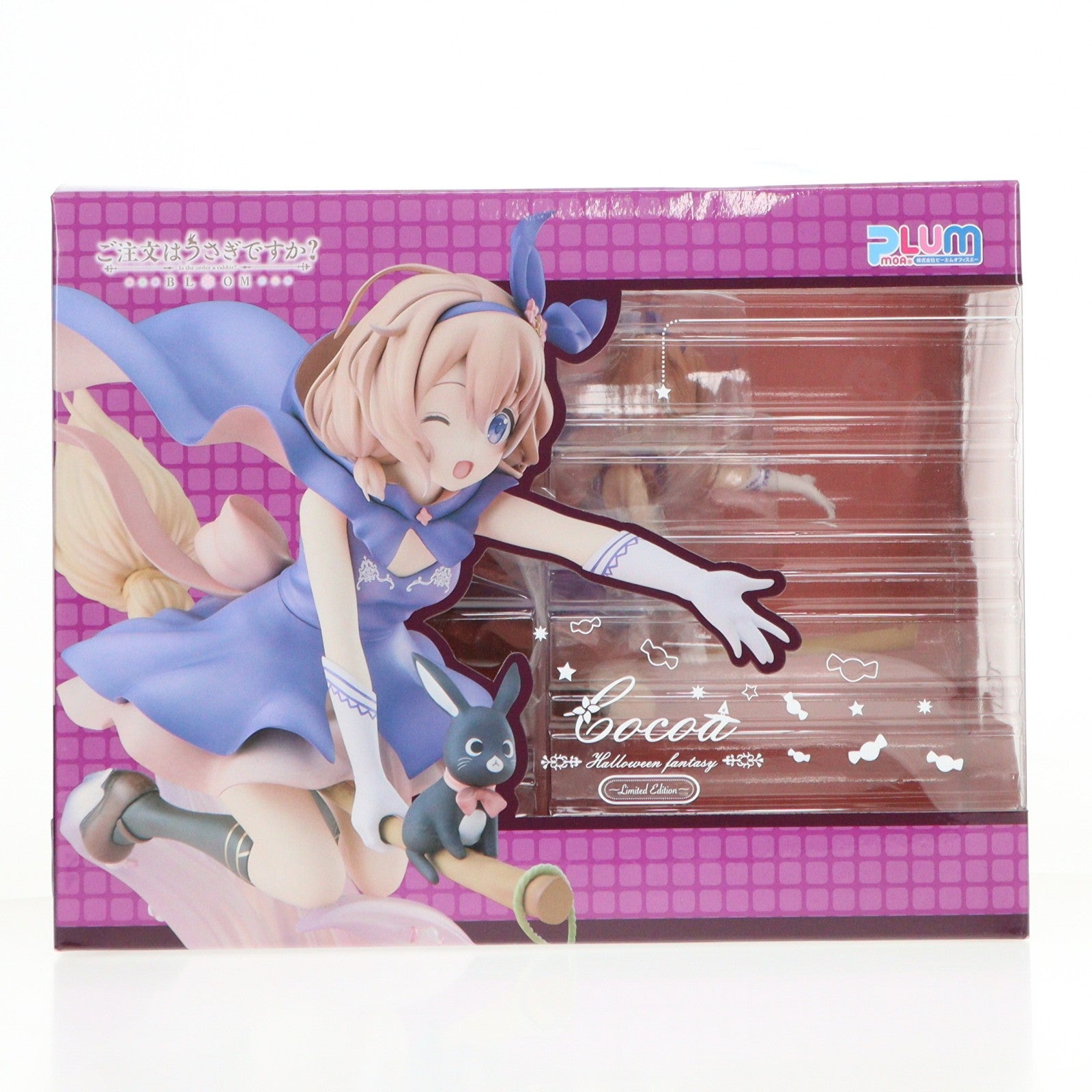 【中古即納】[FIG] あみあみ限定 ココア(Halloween Fantasy) 限定版 ウインクVer. ご注文はうさぎですか～BLOOM(ブルーム) 1/7 完成品 フィギュア PLUM(プラム)(20220531)