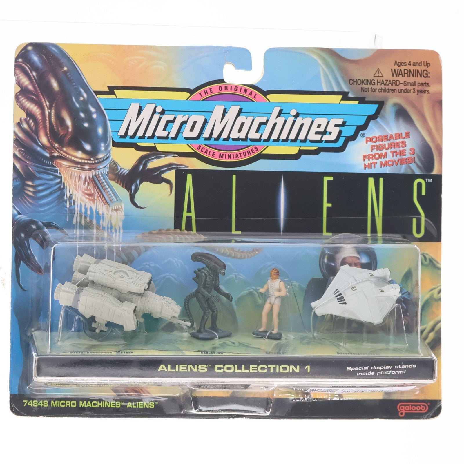【中古即納】[FIG] Micro Machines ALIEN COLLECTION 1(4体セット) 完成品 フィギュア(74848) Galoob/ツクダオリジナル(19961231)