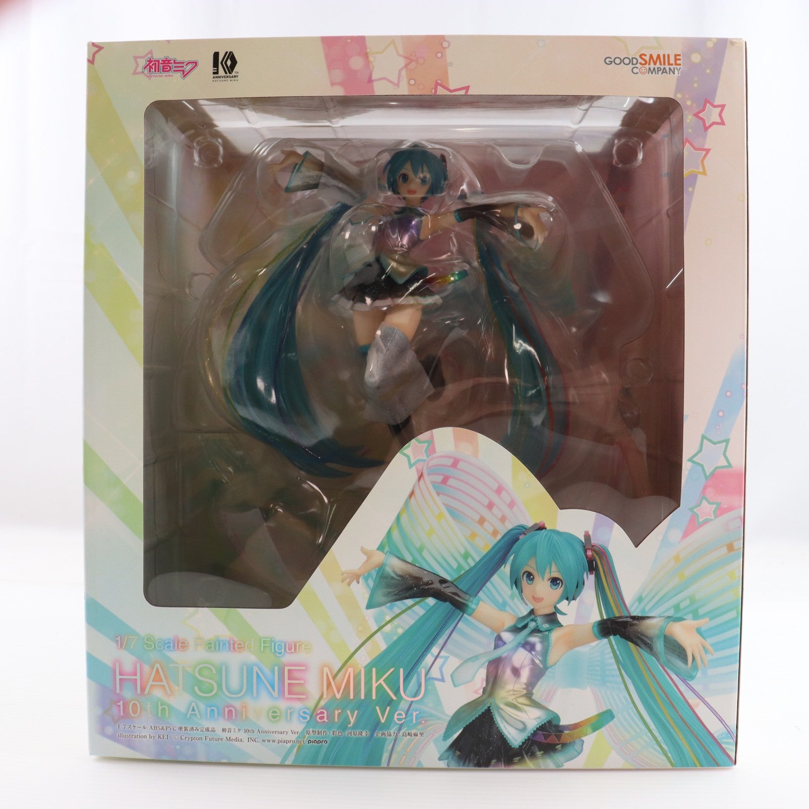 【中古即納】[FIG] 初音ミク 10th Anniversary Ver. キャラクター・ボーカル・シリーズ01 初音ミク 1/7 完成品 フィギュア グッドスマイルカンパニー(20190526)