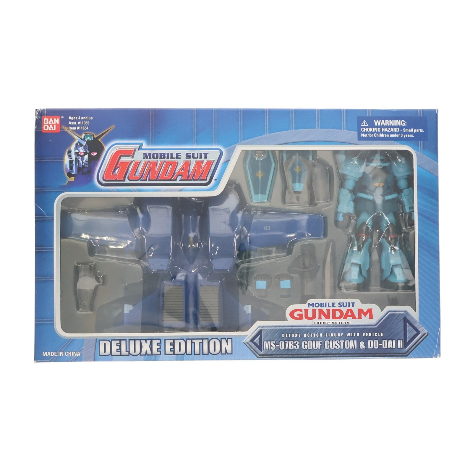 【中古即納】[FIG] MS IN ACTION!!(モビルスーツ・イン・アクション) MS-07B3 グフ・カスタム&ド・ダイII US版 機動戦士ガンダム 第08MS小隊 完成品 可動フィギュア(11654) バンダイ(20021231)