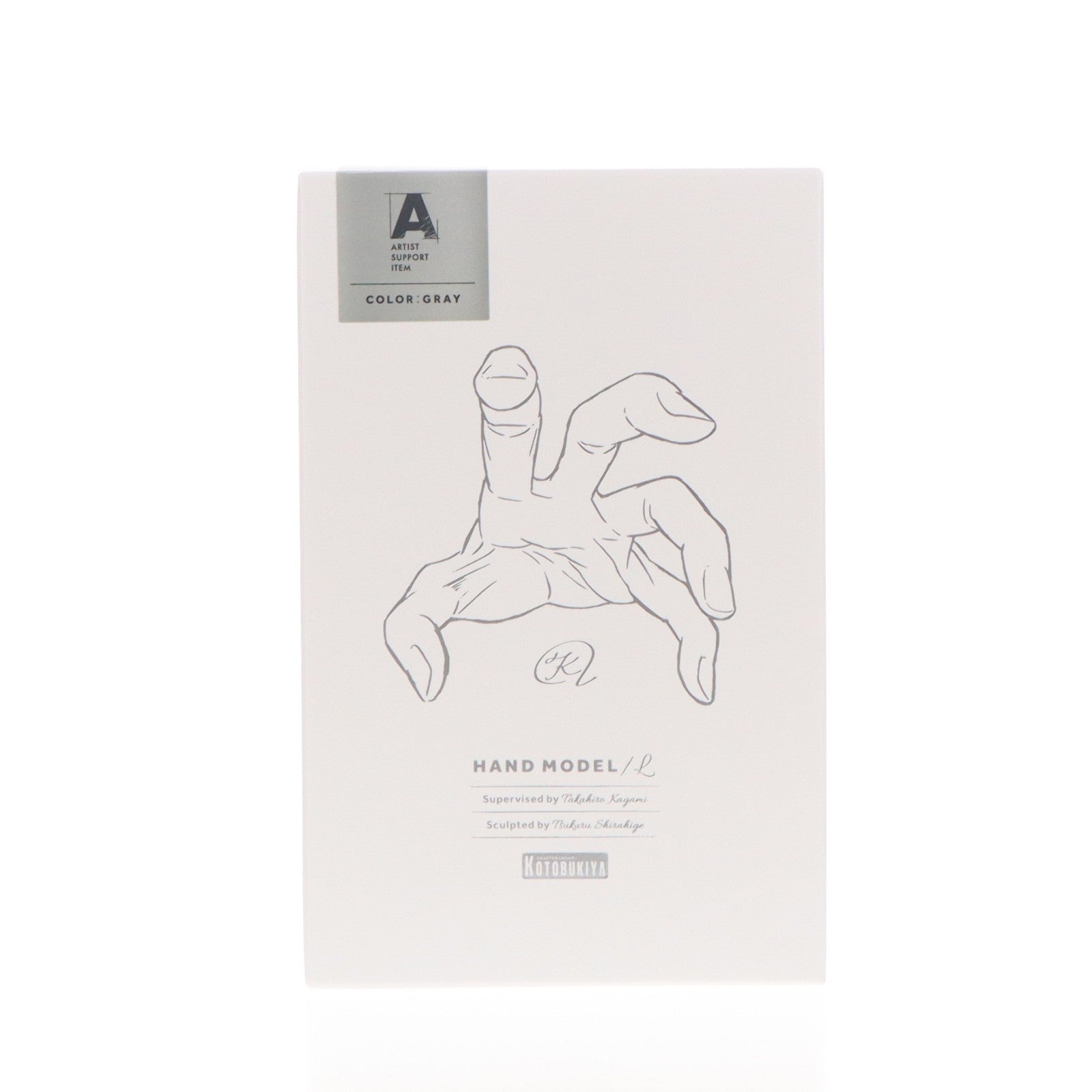 【中古即納】[FIG] ARTIST SUPPORT ITEM ハンドモデル/L -GRAY- 1/1 完成品 可動フィギュア(AT007) コトブキヤ(20241030)