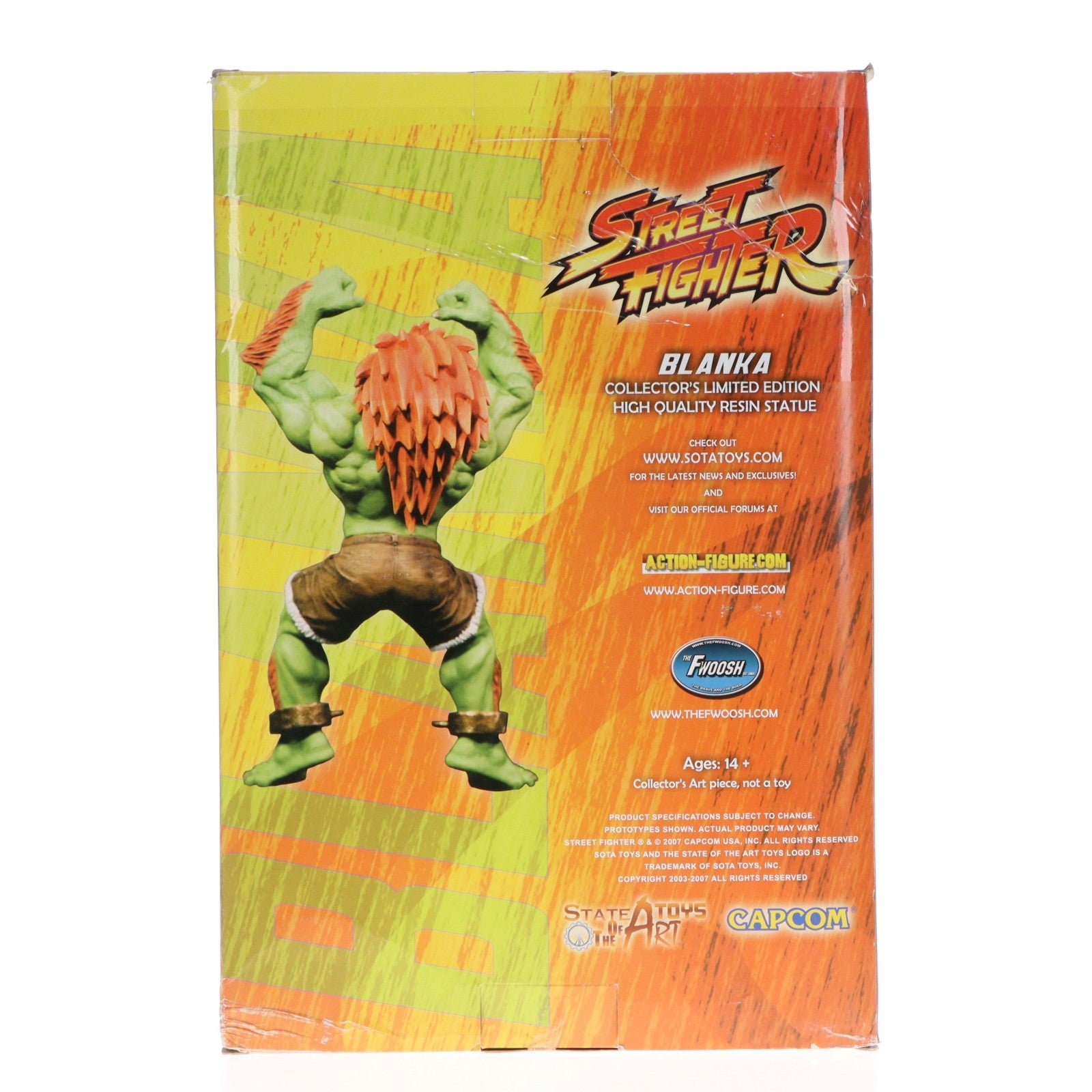 【中古即納】[FIG] BLANKA(ブランカ) COLLECTOR'S LIMITED EDITION HIGH QUALITY RESIN STATUE ストリートファイター 完成品 フィギュア SOTA TOYS(ソタトイズ)(20071231)
