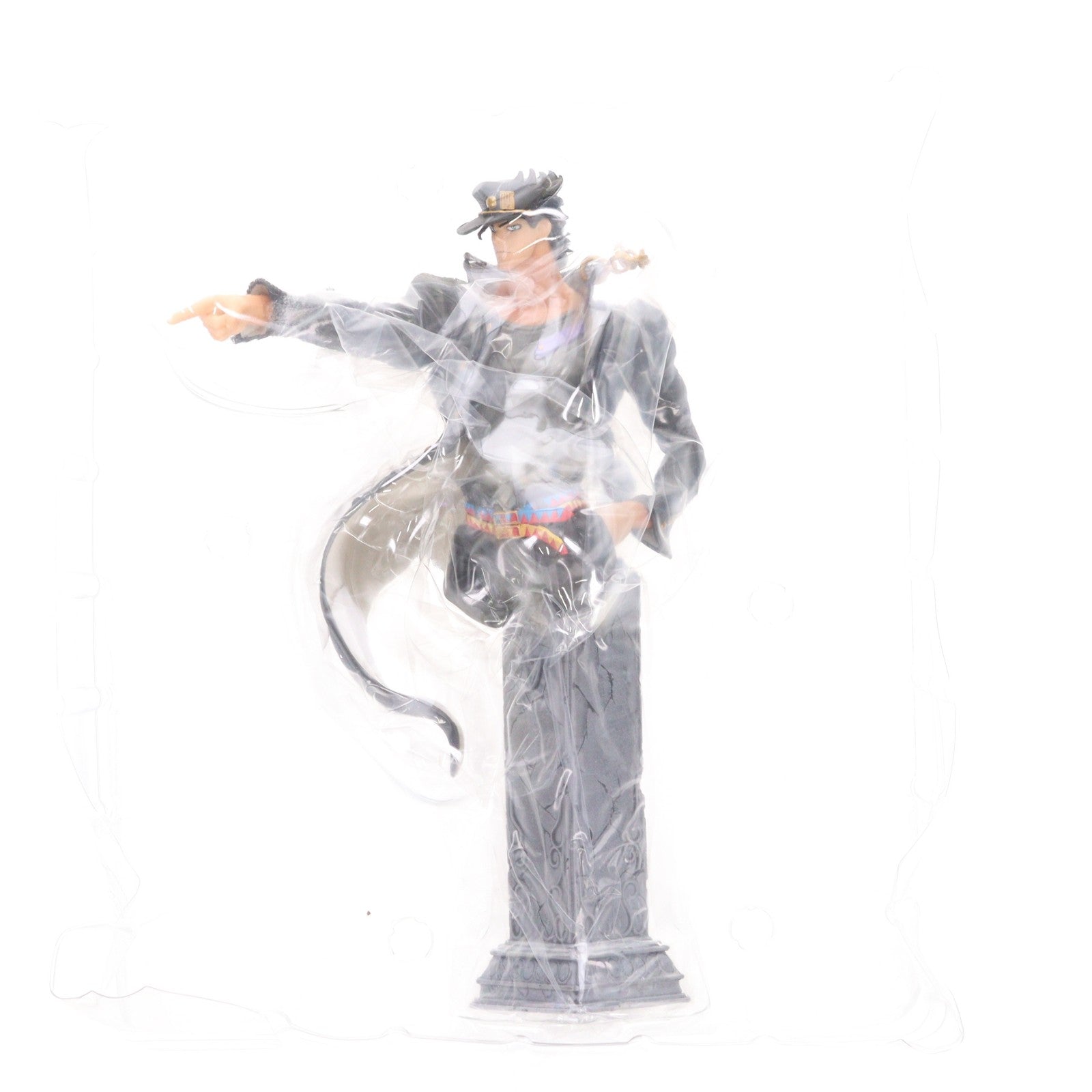 【中古即納】[FIG] STATUE SPIRITS 空条承太郎(くうじょうじょうたろう) Blu-ray ジョジョの奇妙な冒険 第三部 スターダストクルセイダース 初回生産限定版 Vol.1～Vol.6 全巻購入特典 完成品 フィギュア ディ・モールト ベネ(20141219)