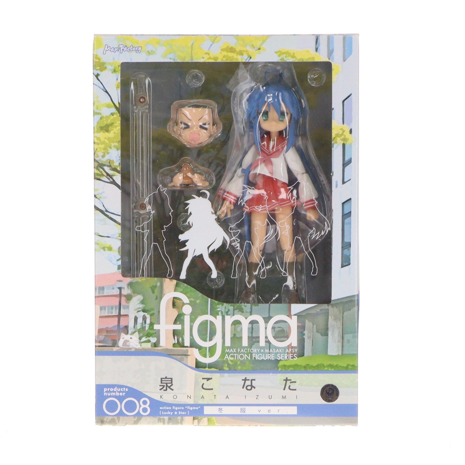 【中古即納】[FIG] figma(フィグマ) 008 泉こなた(いずみこなた) 冬服ver. TVアニメ らき☆すた 完成品 可動フィギュア マックスファクトリー(20080730)