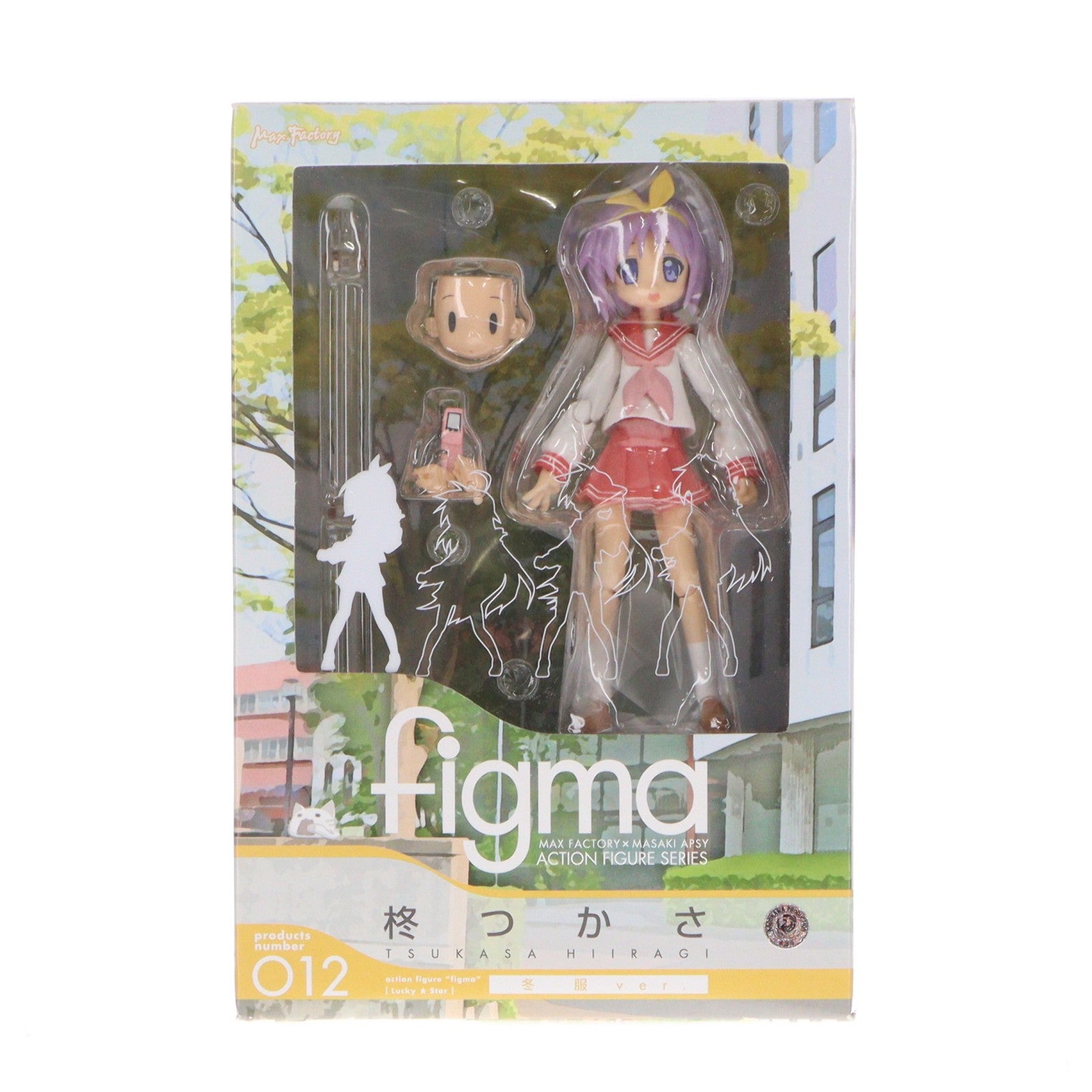 【中古即納】[FIG] figma(フィグマ) 012 柊つかさ(ひいらぎつかさ) 冬服ver. TVアニメ らき☆すた 完成品 可動フィギュア マックスファクトリー(20080829)