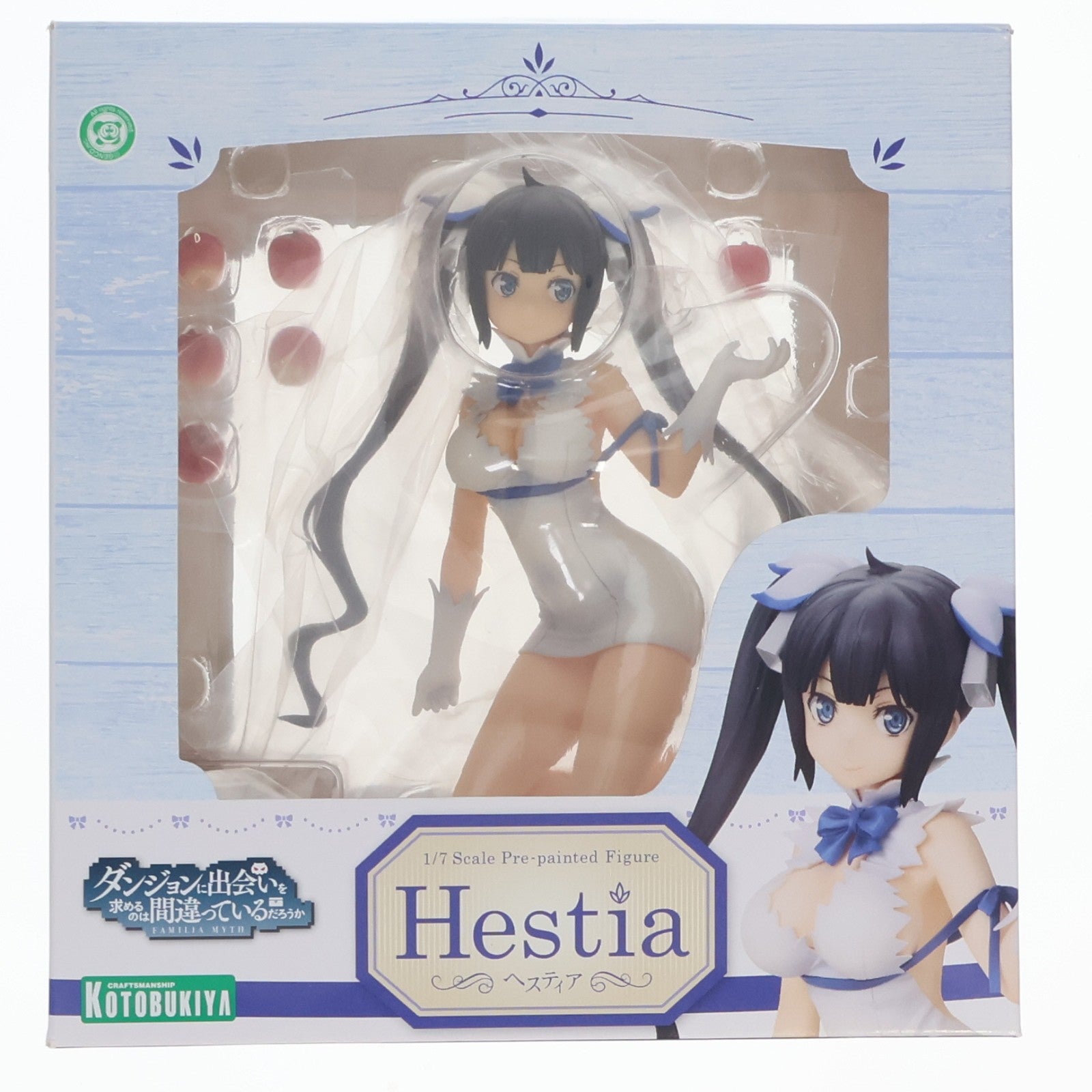 【中古即納】[FIG] コトブキヤショップ限定特典付属 ヘスティア ダンジョンに出会いを求めるのは間違っているだろうか 1/7 完成品 フィギュア(PP612) コトブキヤ(20151129)