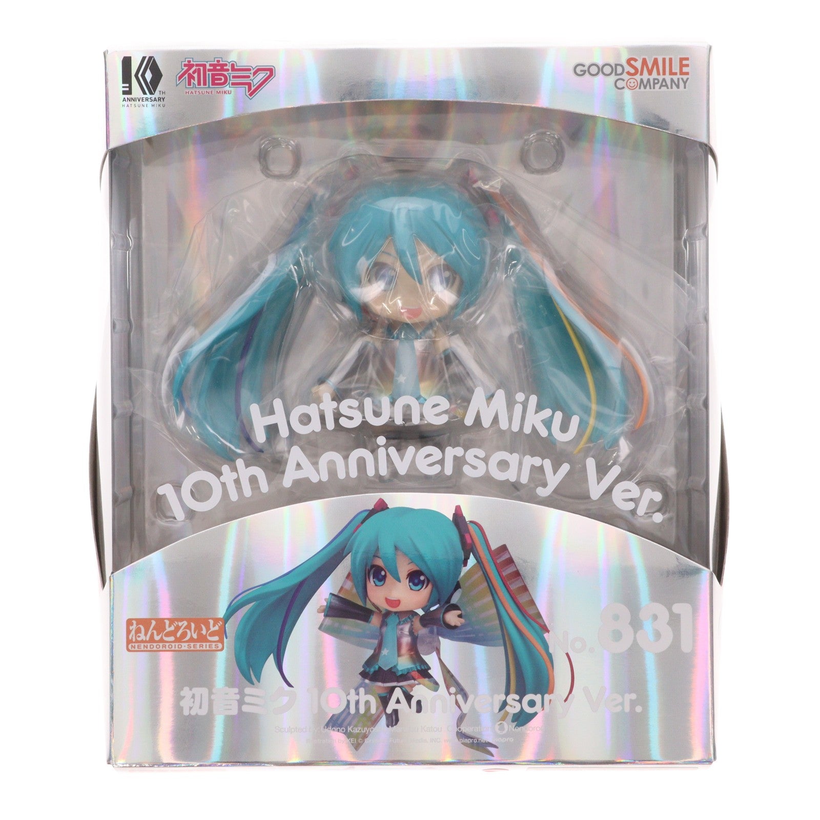 【中古即納】[FIG] ねんどろいど 831 初音ミク 10th Anniversary Ver. キャラクター・ボーカル・シリーズ01 初音ミク 完成品 可動フィギュア グッドスマイルカンパニー(20180128)
