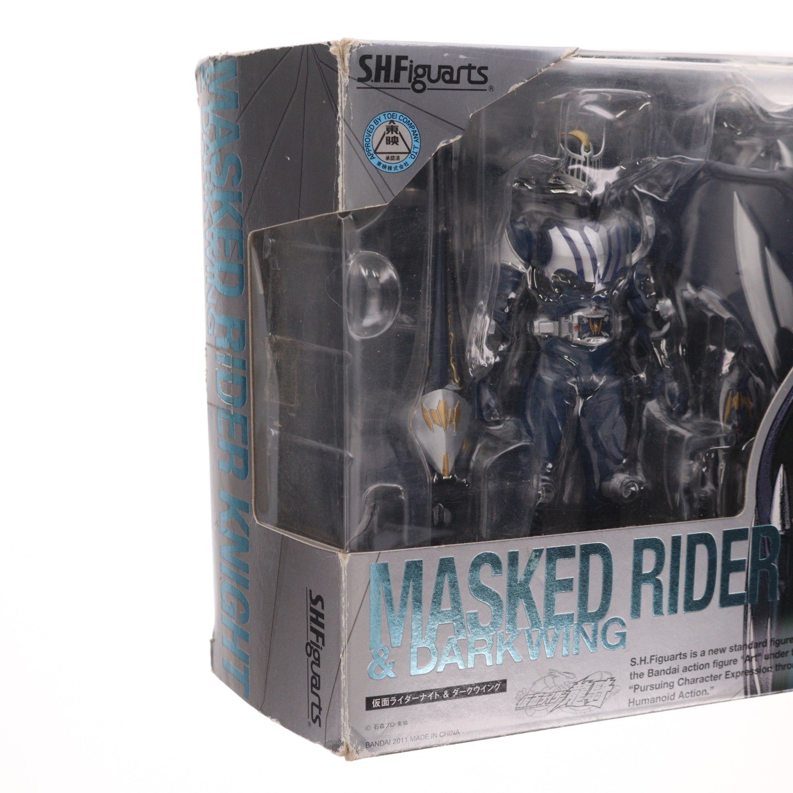【中古即納】[FIG] S.H.Figuarts(フィギュアーツ) 仮面ライダーナイト&ダークウイングセット 仮面ライダー龍騎 完成品 可動フィギュア バンダイ(20111123)