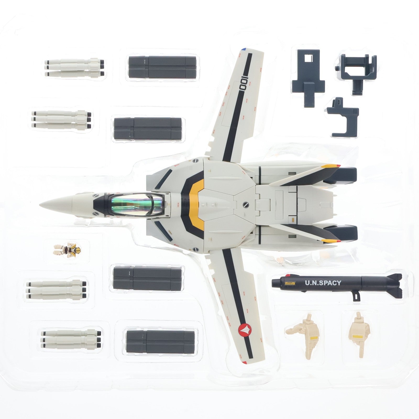 【中古即納】[FIG] 完全変形 1/60 VF-19改 VF-1S ロイ・フォッカー機 超時空要塞マクロス ～愛・おぼえていますか～ 完成品 可動フイギュア YAMATO(やまと)(20080801)