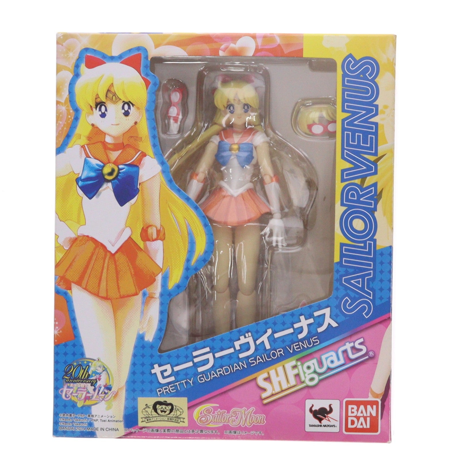【中古即納】[FIG] S.H.Figuarts(フィギュアーツ) セーラーヴィーナス 美少女戦士セーラームーン 完成品 可動フィギュア バンダイ(20150613)