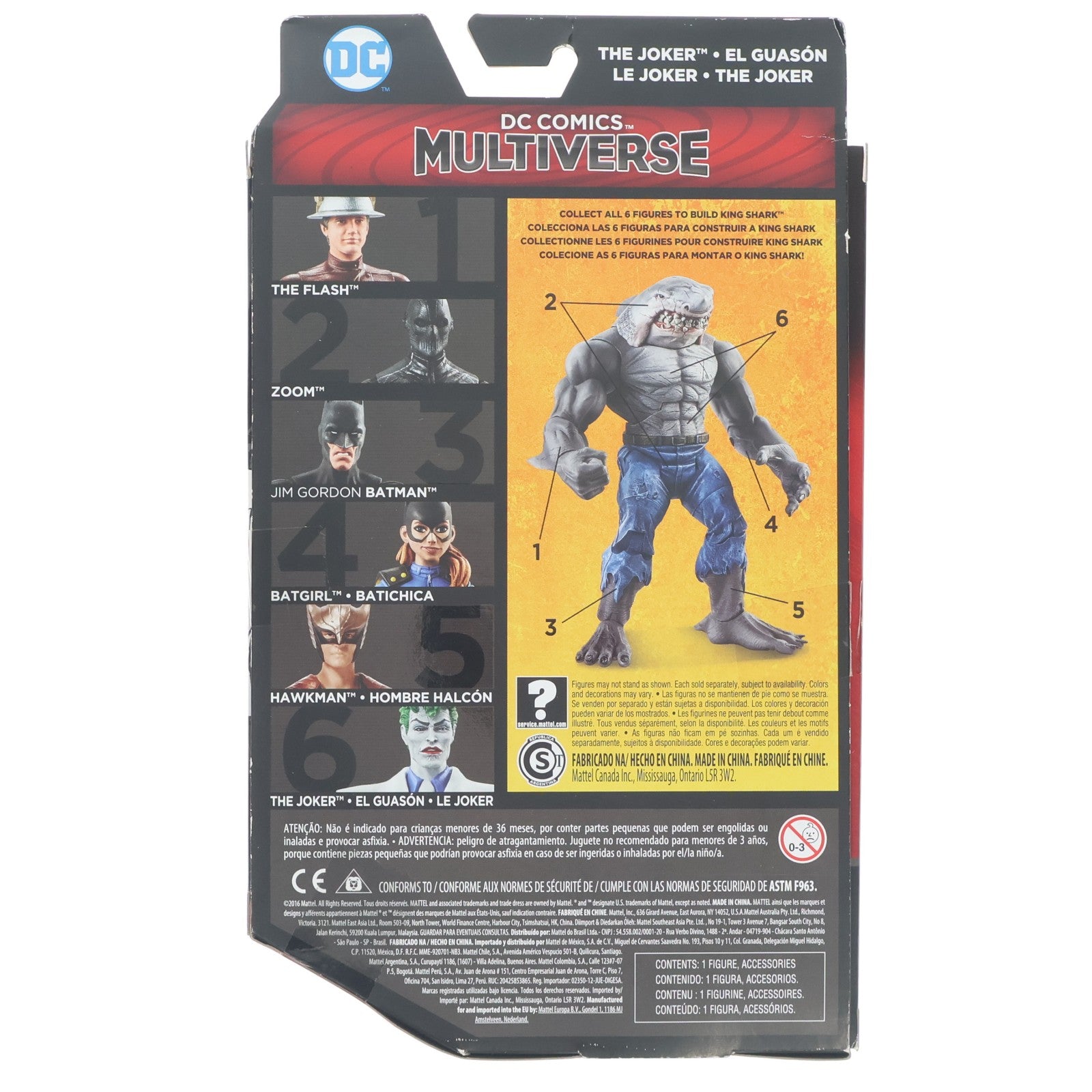 【中古即納】[FIG] DCマルチバース ジョーカー(キングシャーク) DCコミックス 完成品 6インチ アクションフィギュア マテル(20170930)