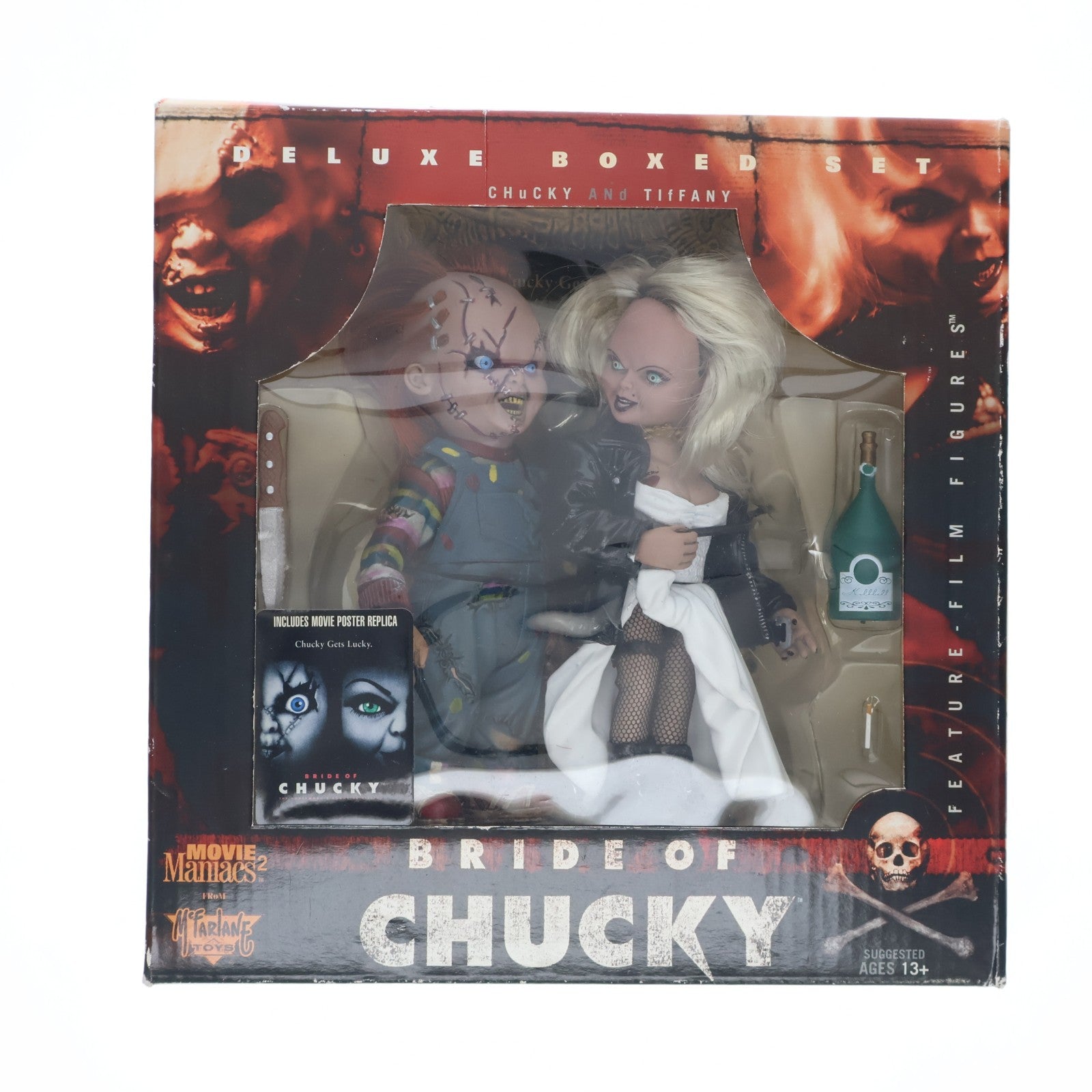 【中古即納】[FIG] ムービーマニアックス2 チャッキー&ティファニー チャイルド・プレイ/チャッキーの花嫁 完成品 フィギュア マクファーレン・トイズ(19991231)