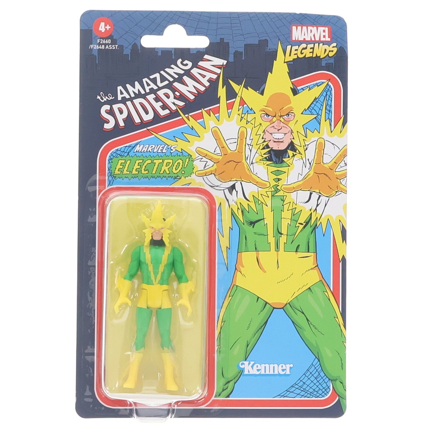 【中古即納】[FIG] マーベル・レジェンド RETRO #11 エレクトロ マーベル・コミック 3.75インチ・アクションフィギュア シリーズ2 完成品 可動フィギュア ハズブロ(20210430)