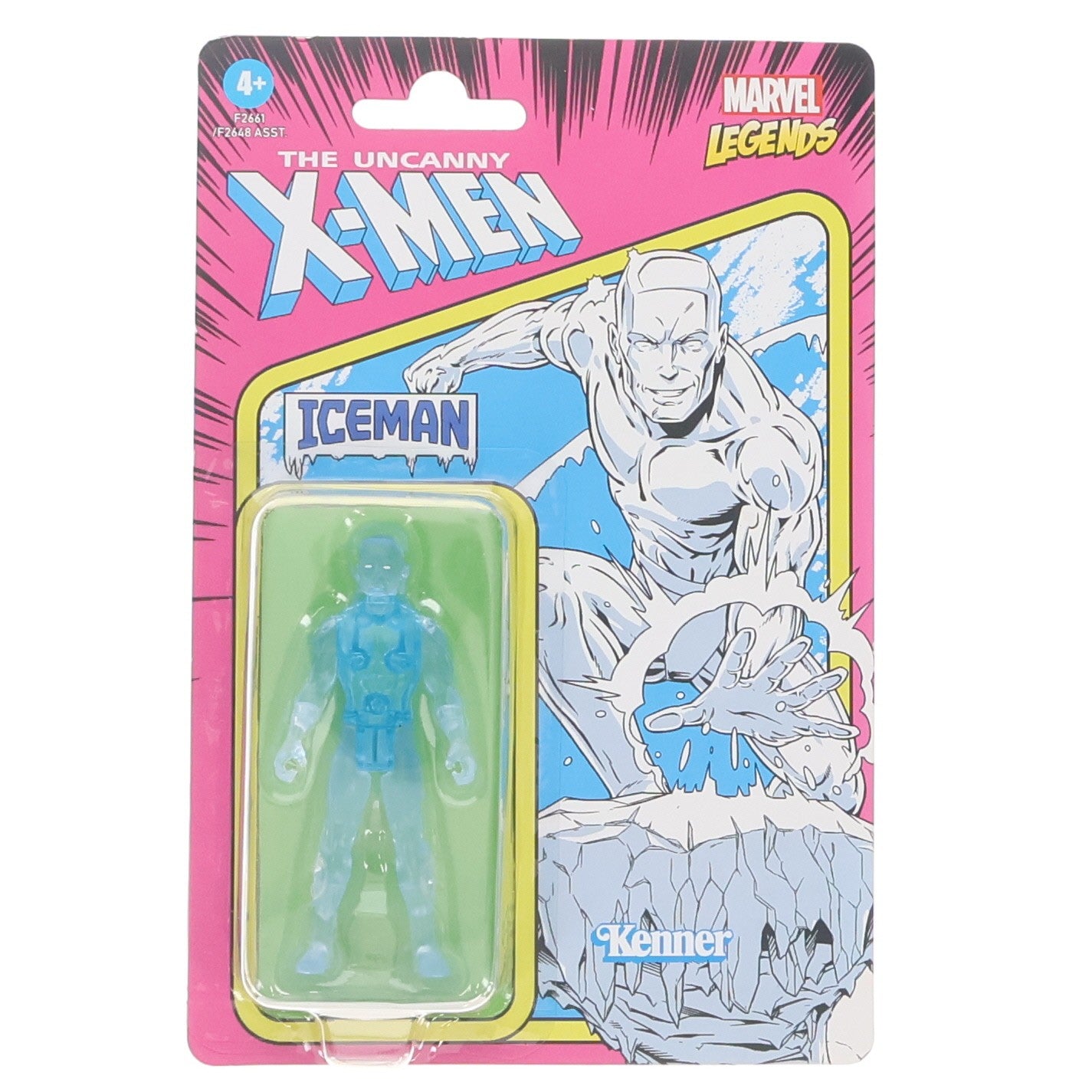 【中古即納】[FIG] マーベル・レジェンド RETRO #12 アイスマン マーベル・コミック 3.75インチ・アクションフィギュア シリーズ2 完成品 可動フィギュア ハズブロ(20210430)