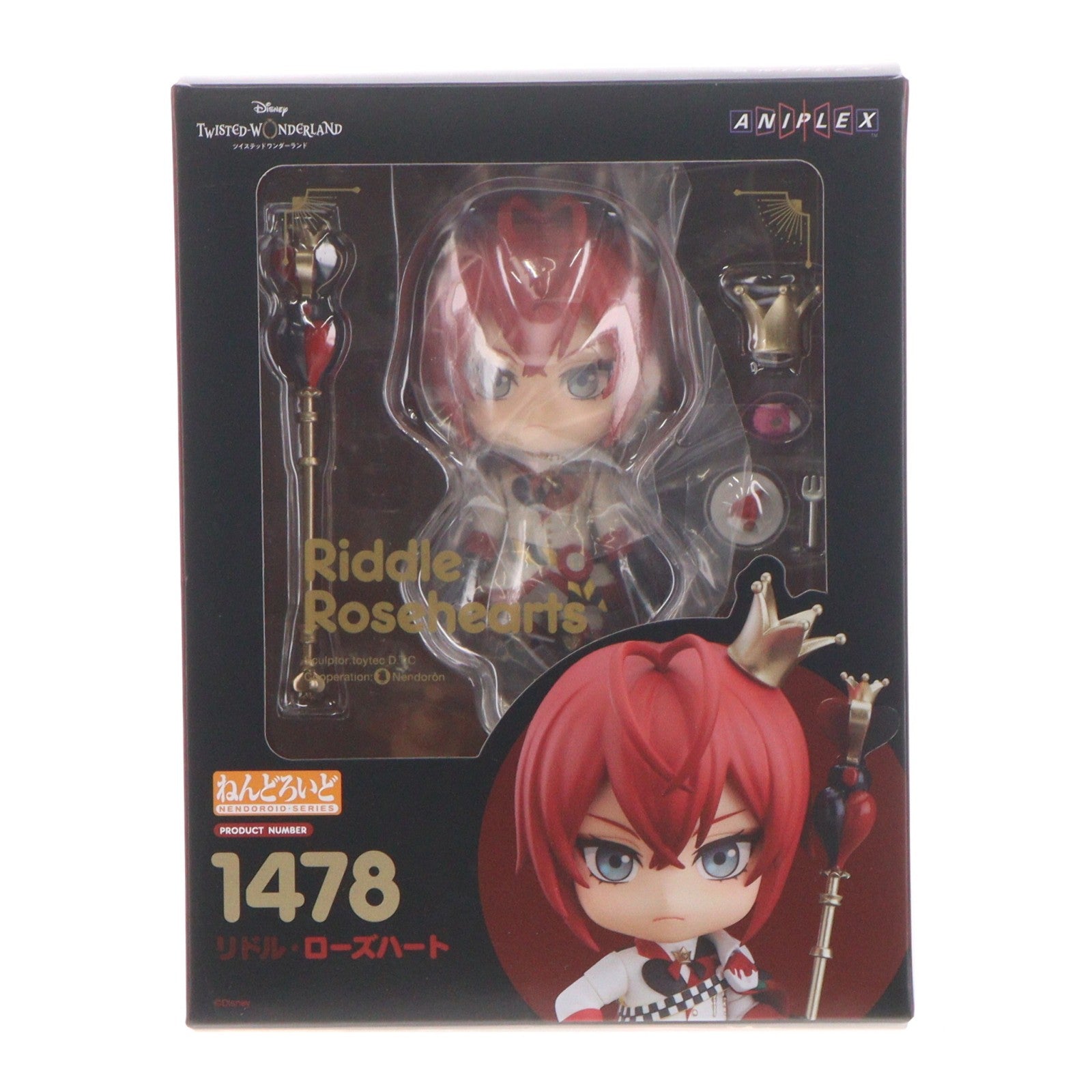 【中古即納】[FIG] ねんどろいど 1478 リドル・ローズハート ディズニー ツイステッドワンダーランド 完成品 可動フィギュア ANIPLEX+&GOODSMILE ONLINE SHOP限定 アニプレックス(20210630)