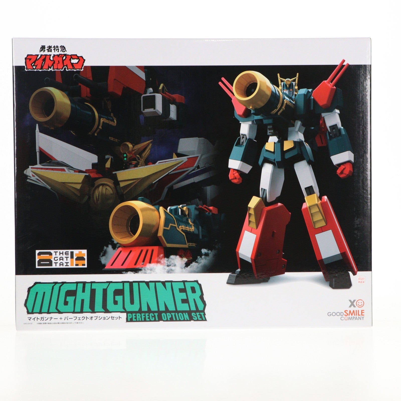 【中古即納】[FIG] THE合体 マイトガンナー+パーフェクトオプションセット 勇者特急マイトガイン 完成品 可動フィギュア グッドスマイルカンパニー(20240531)