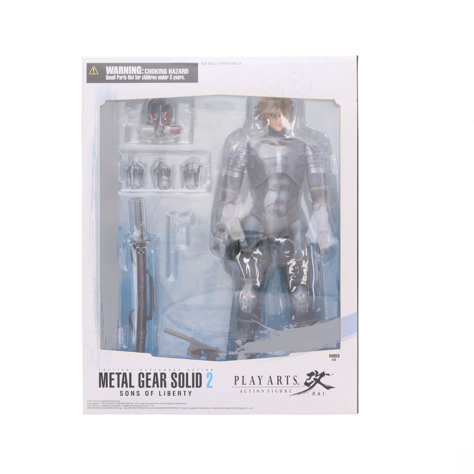 【中古即納】[FIG] PLAY ARTS改(プレイアーツ改) 雷電 METAL GEAR SOLID2 SONS OF LIBERTY(メタルギアソリッド2 サンズ・オブ・リバティ) 完成品 可動フィギュア スクウェア・エニックス(20131206)