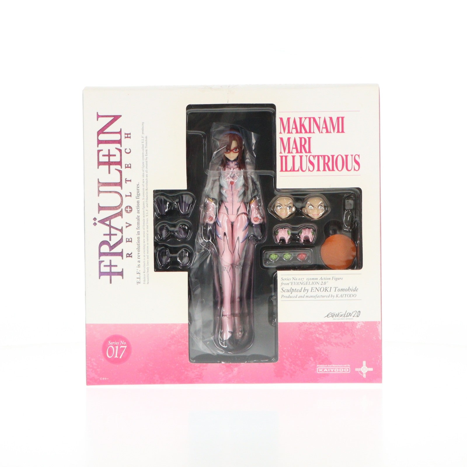 【中古即納】[FIG] フロイラインリボルテック No.017 真希波・マリ・イラストリアス ヱヴァンゲリヲン新劇場版:破 1/10 完成品 可動フィギュア 海洋堂(20100428)