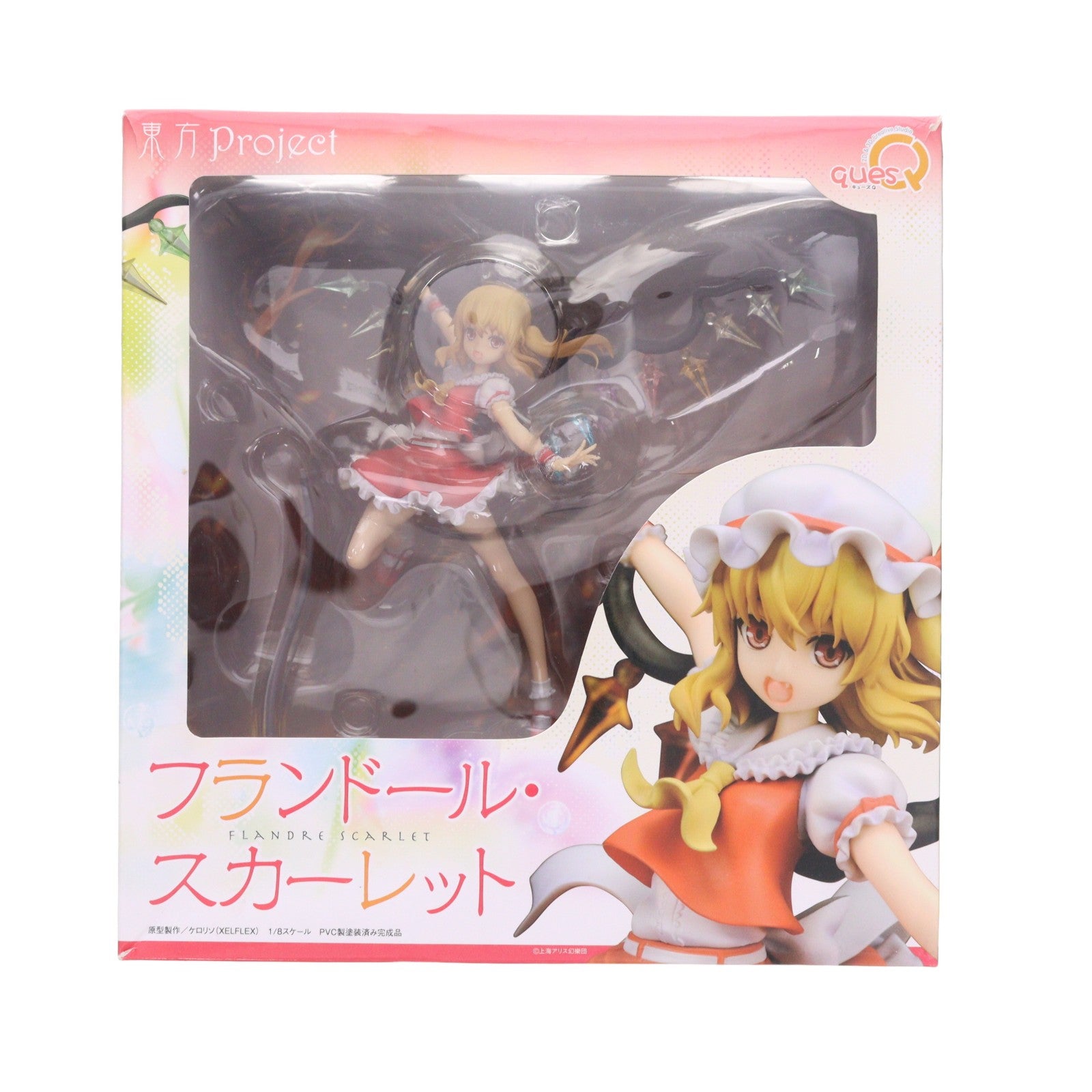 【中古即納】[FIG] 悪魔の妹 フランドール・スカーレット 東方Project 1/8 完成品 フィギュア キューズQ(20131130)