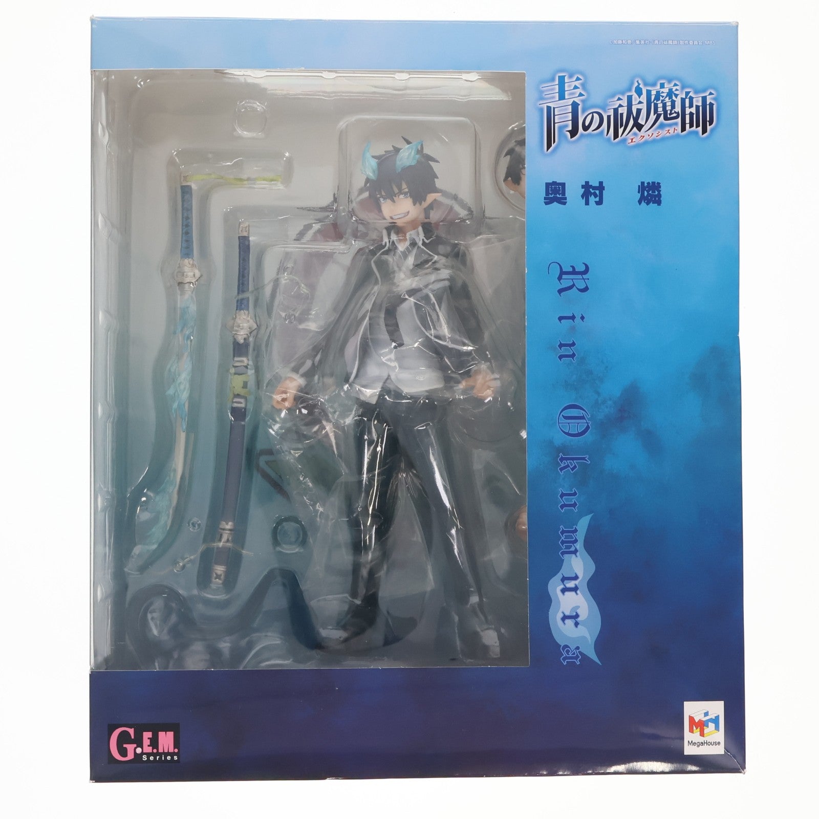 【中古即納】[FIG] G.E.M.シリーズ 奥村燐(おくむらりん) 青の祓魔師(エクソシスト) 1/8 完成品 フィギュア メガハウス(20121227)