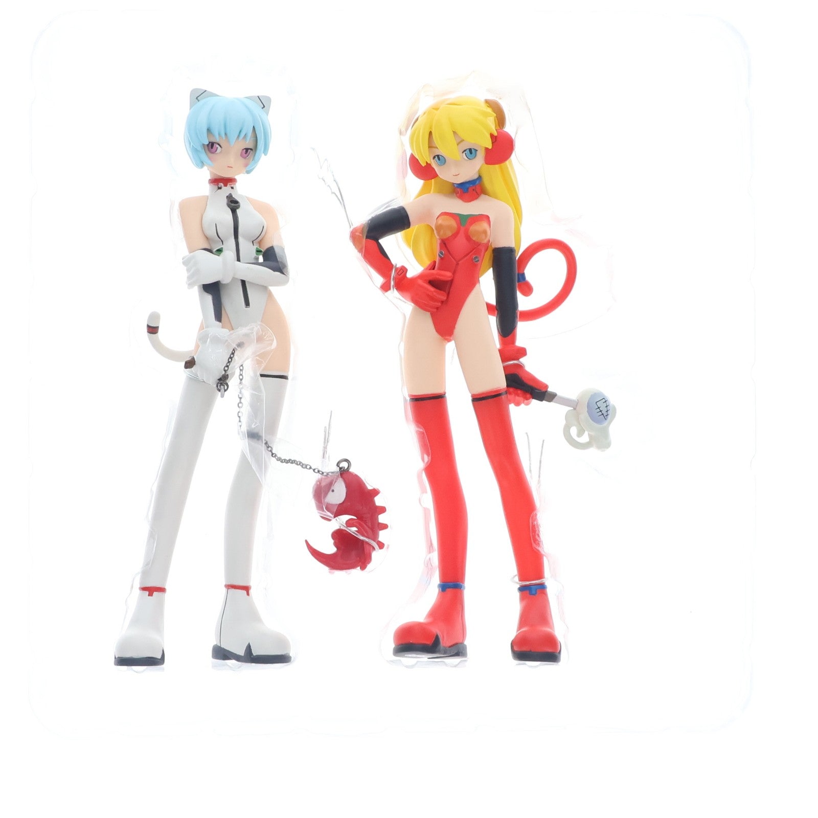 【中古即納】[FIG] 綾波レイ&惣流・アスカ・ラングレー【ぐりむろっく!】 ミックス エディション 新世紀エヴァンゲリオン 完成品 フィギュア 海洋堂(20050322)