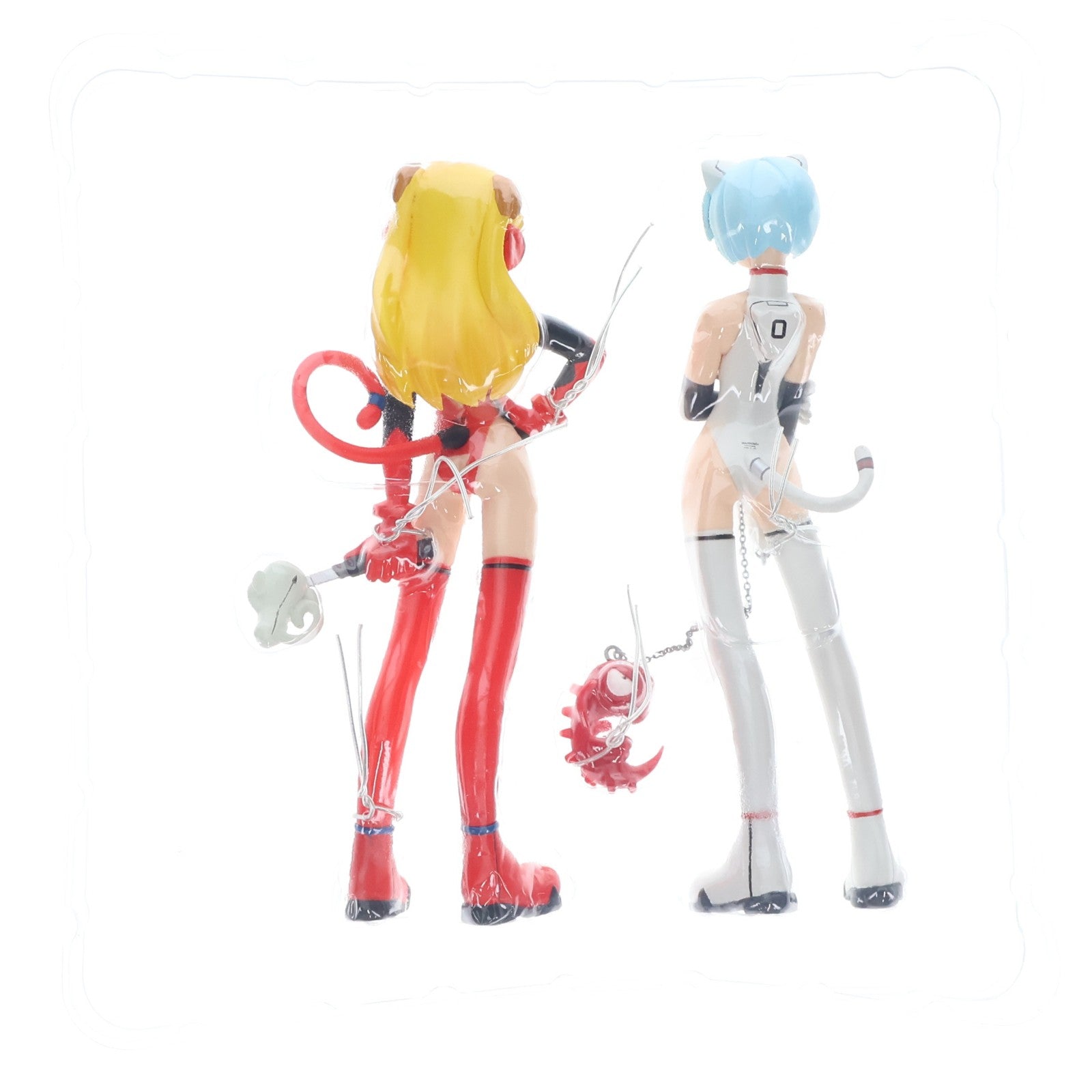 【中古即納】[FIG] 綾波レイ&惣流・アスカ・ラングレー【ぐりむろっく!】 ミックス エディション 新世紀エヴァンゲリオン 完成品 フィギュア 海洋堂(20050322)