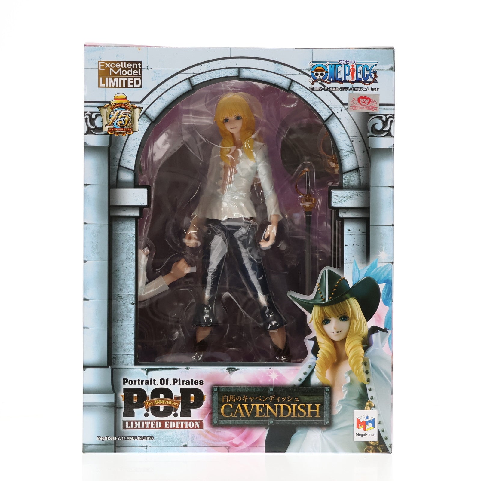 【中古即納】[FIG] Portrait.Of.Pirates P.O.P LIMITED EDITION キャベンディッシュ ONE PIECE(ワンピース) 1/8 完成品 フィギュア 一部オンラインショップ限定 メガハウス(20140829)