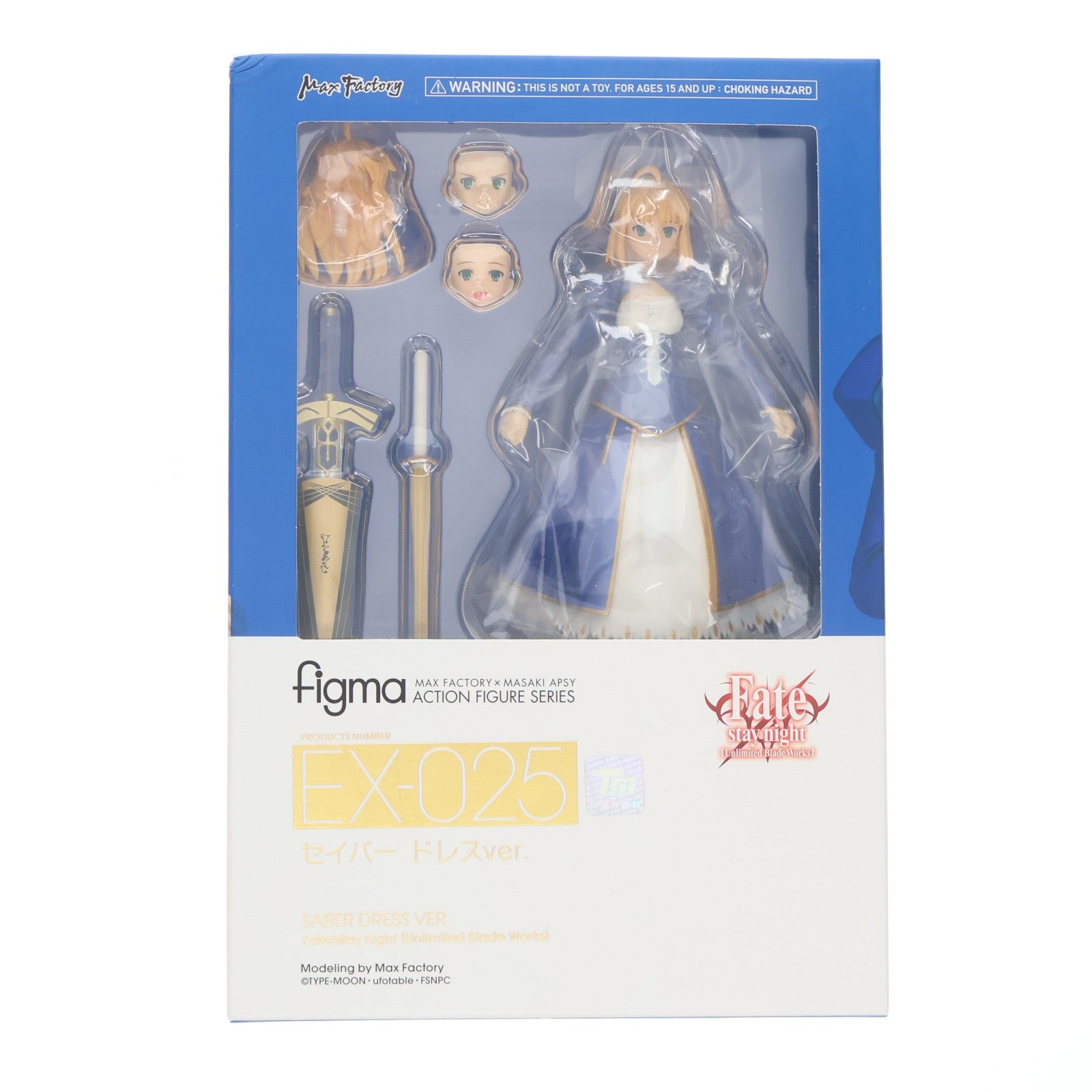 【中古即納】[FIG] figma(フィグマ) EX-025 セイバー ドレスver. Fate/stay night [Unlimited Blade Works] 完成品 可動フィギュア ワンフェス2015冬&GOODSMILE ONLINE SHOP限定 マックスファクトリー(20150208)