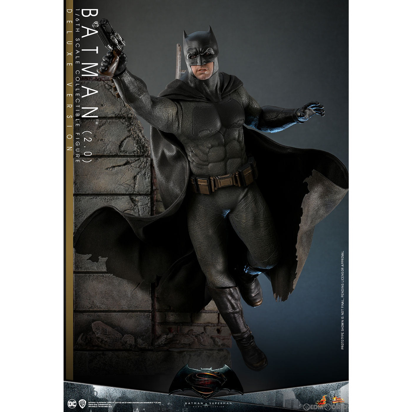 【中古即納】[FIG] ムービー・マスターピース バットマン(2.0/デラックス版) バットマン vs スーパーマン ジャスティスの誕生 1/6 完成品 可動フィギュア(MM#732) ホットトイズ(20250531)