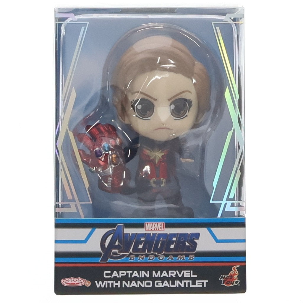 【中古即納】[FIG] エクスクルーシブ・ストア限定 コスベイビー サイズS キャプテン・マーベル(ナノ・ガントレット付き版) アベンジャーズ/エンドゲーム 完成品 フィギュア(COSB680) ホットトイズ(20200704)