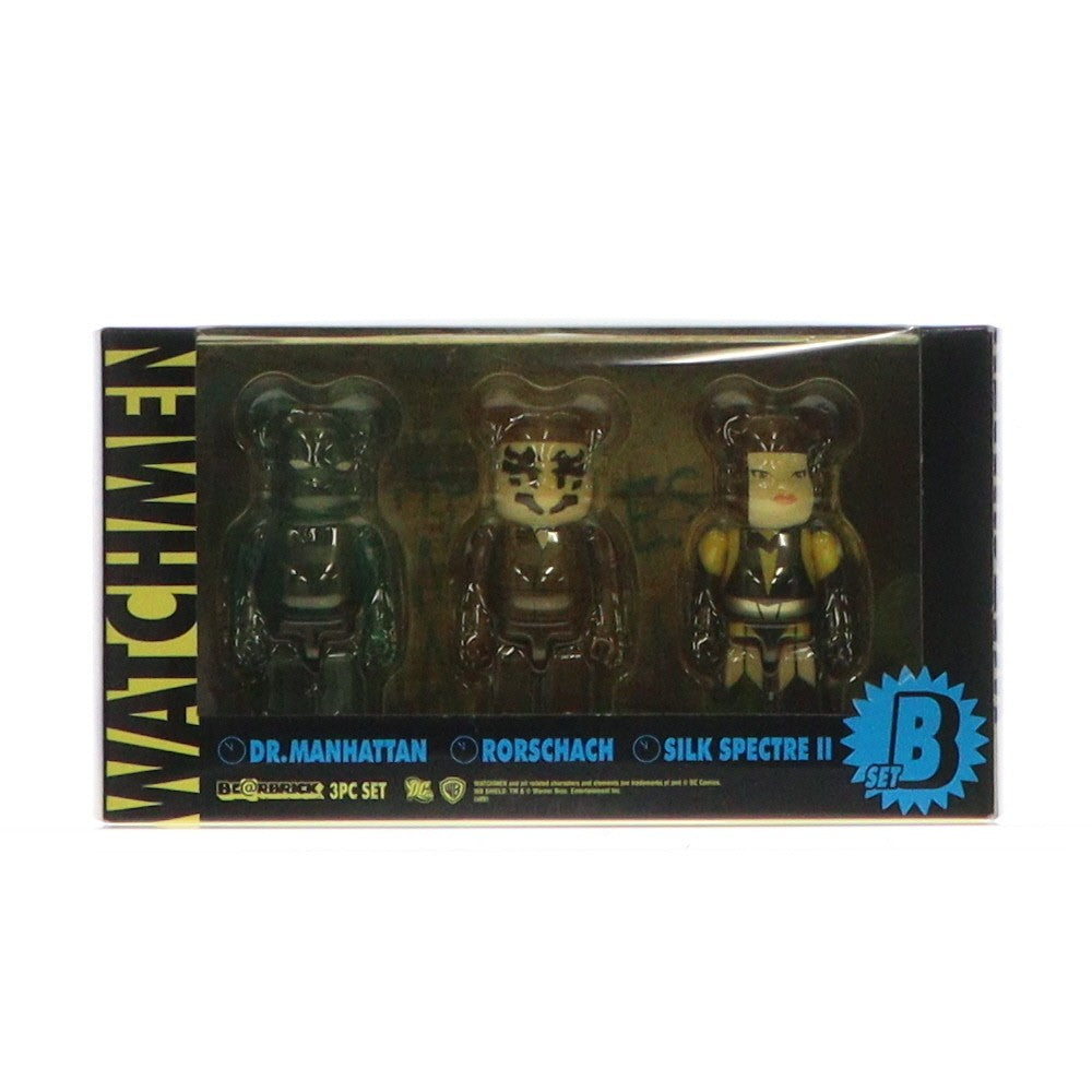 【中古即納】[FIG] BE@RBRICK(ベアブリック) ウォッチメン 3パック Bセット 完成品 可動フィギュア メディコム・トイ(20090331)