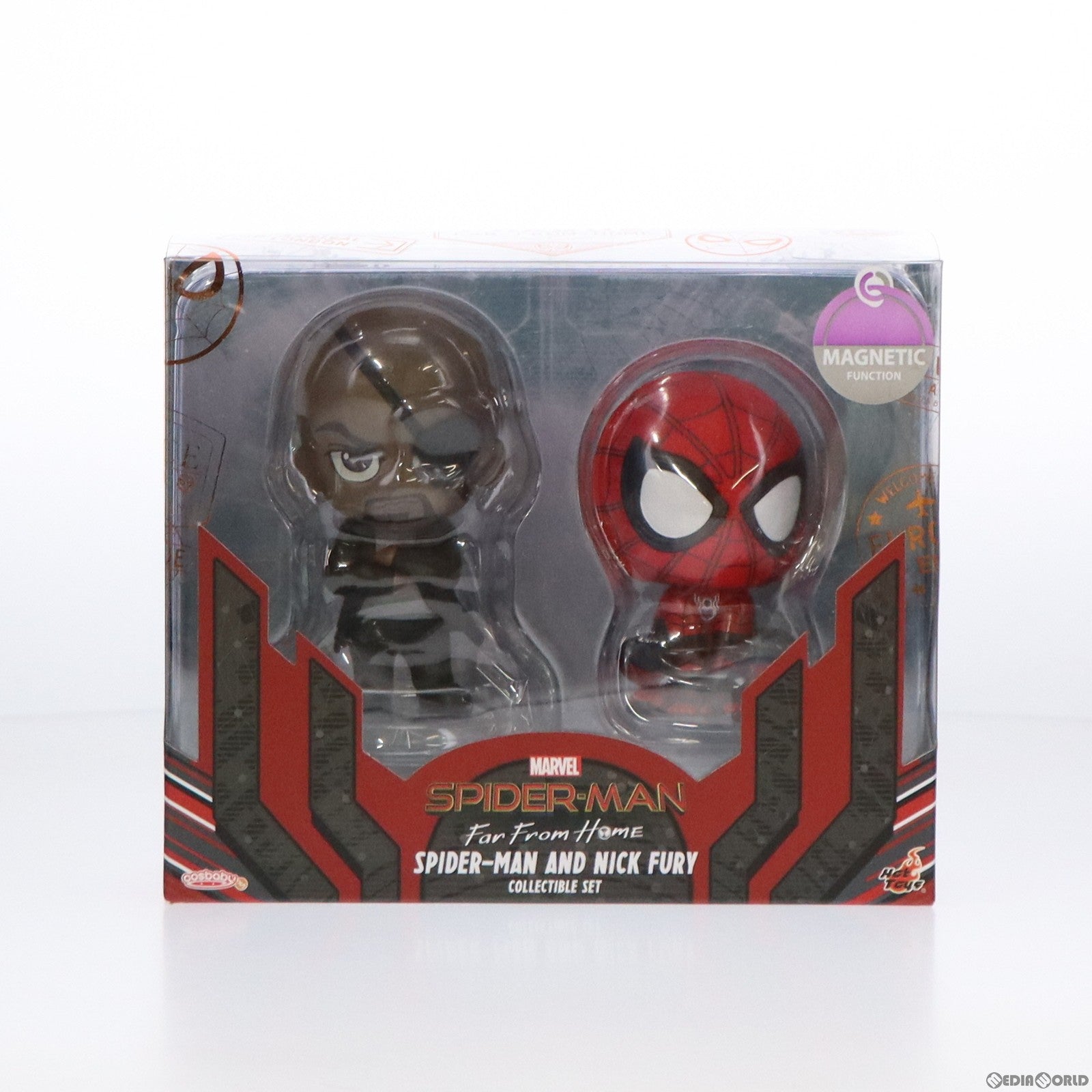 【中古即納】[FIG] コスベイビー サイズS スパイダーマン&ニック・フューリー(2体セット) スパイダーマン:ファー・フロム・ホーム 完成品 フィギュア(COS#632) ホットトイズ(20190831)
