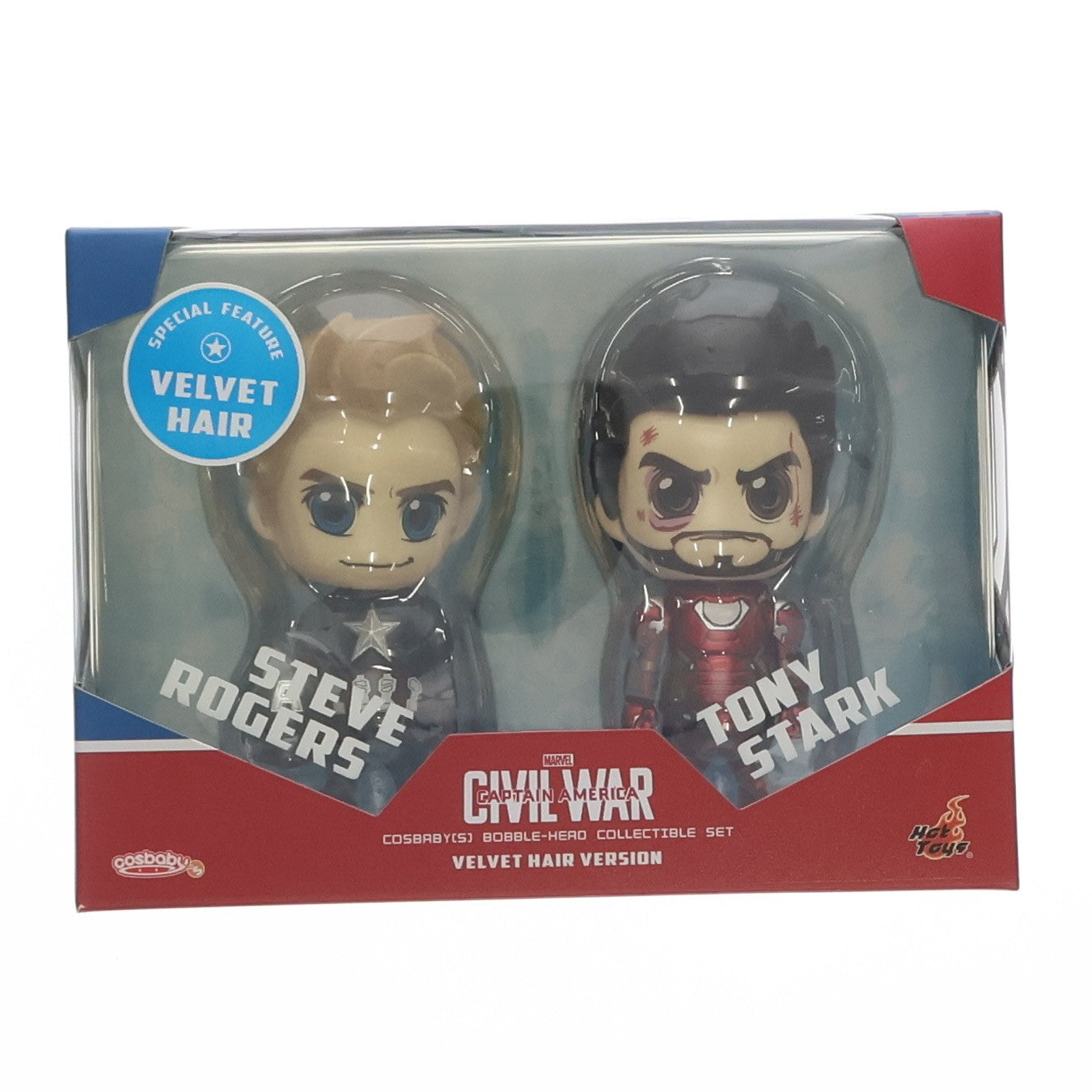 【中古即納】[FIG] MARVEL原宿ポップアップストア限定 コスベイビー サイズS キャプテン・アメリカ&アイアンマン・マーク46 シビル・ウォー/キャプテン・アメリカ 完成品 フィギュア ホットトイズ(20160429)