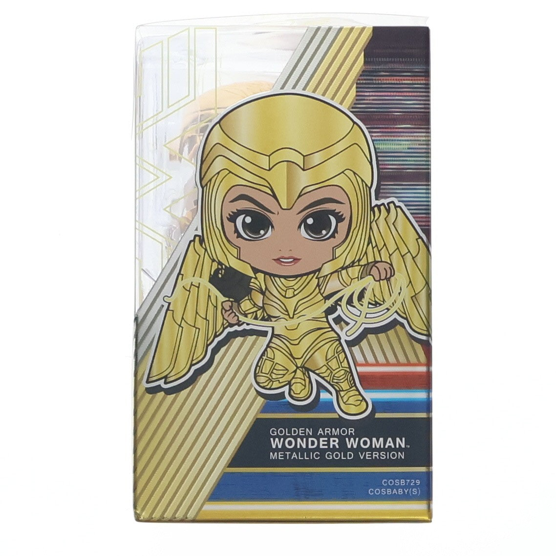 【中古即納】[FIG] DCオールスターズ限定 コスベイビー サイズS ワンダーウーマン(ゴールドアーマー/メタリック版) ワンダーウーマン 1984 完成品 フィギュア(COSB729) ホットトイズ(20200801)