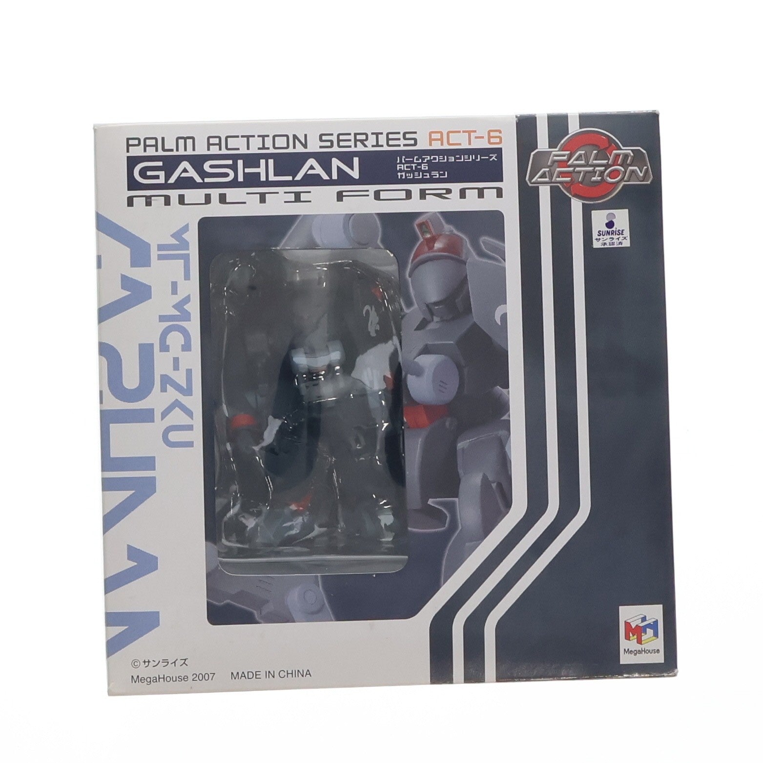 【中古即納】[FIG] パームアクション ACT-6 ガッシュラン 蒼き流星SPTレイズナー 完成品 可動フィギュア メガハウス(20070302)