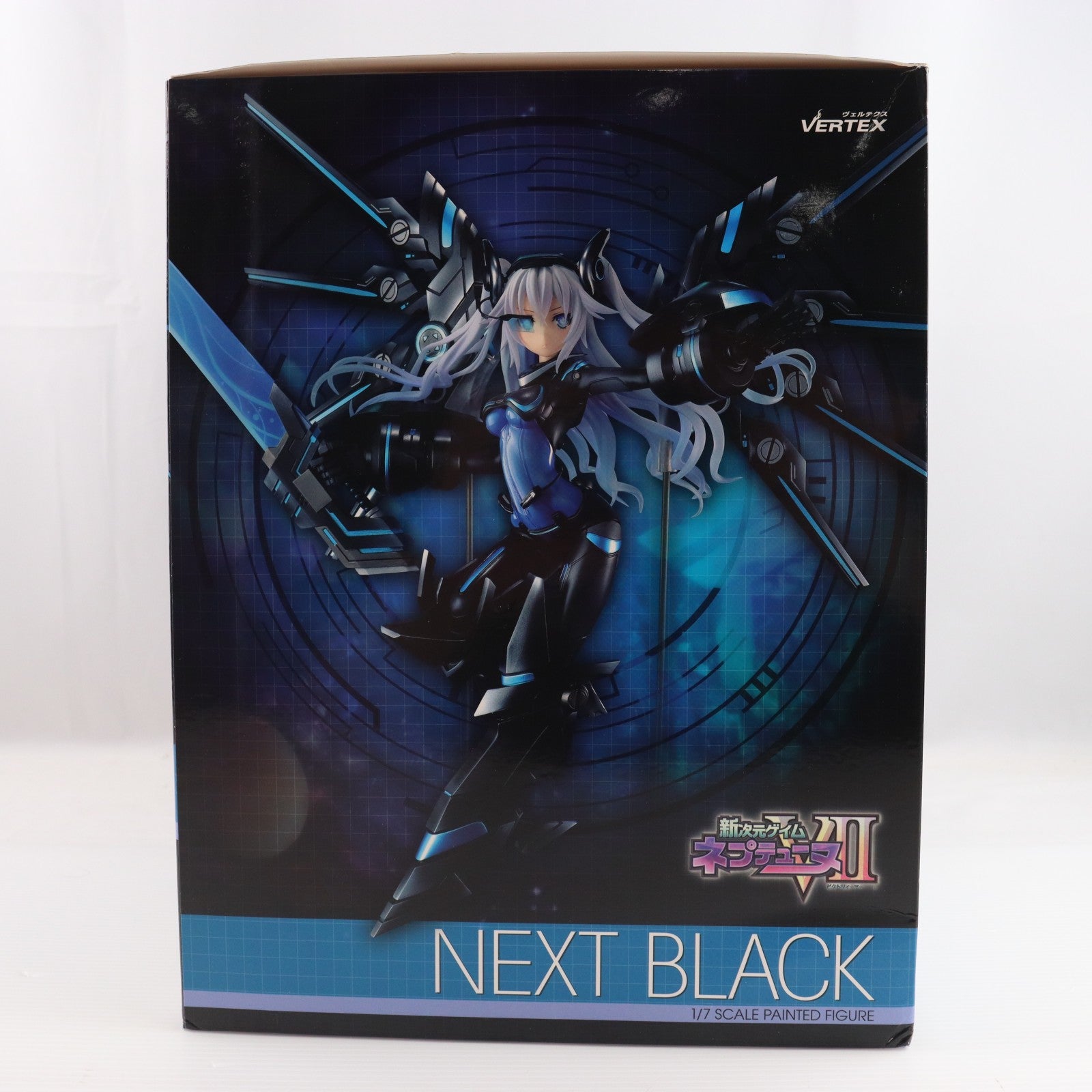 【中古即納】[FIG] ネクストブラック 新次元ゲイム ネプテューヌVII 1/7 完成品 フィギュア ヴェルテクス(20190602)