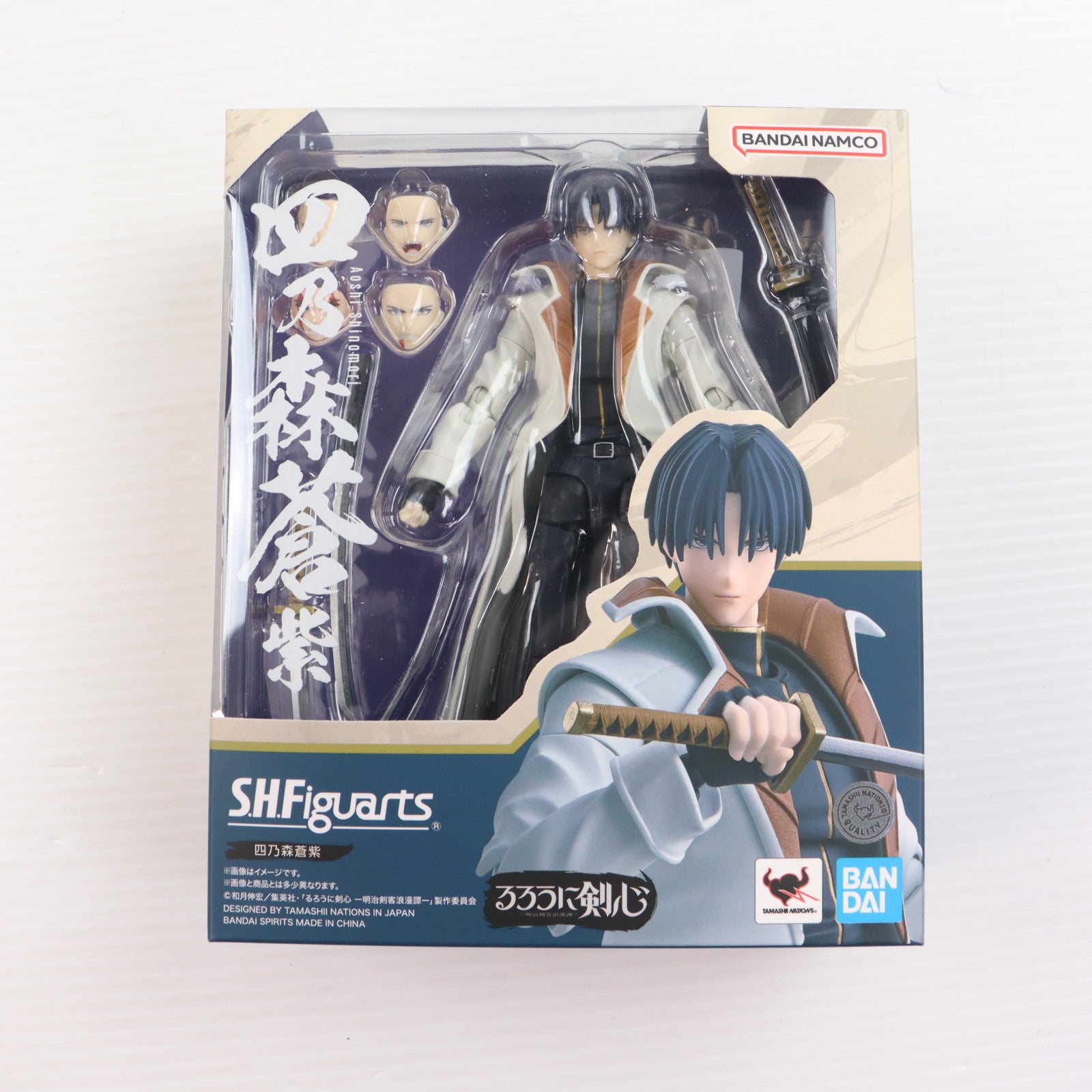 【中古即納】[FIG] S.H.Figuarts(フィギュアーツ) 四乃森蒼紫(しのもりあおし) るろうに剣心 -明治剣客浪漫譚- 完成品 可動フィギュア バンダイスピリッツ(20241019)