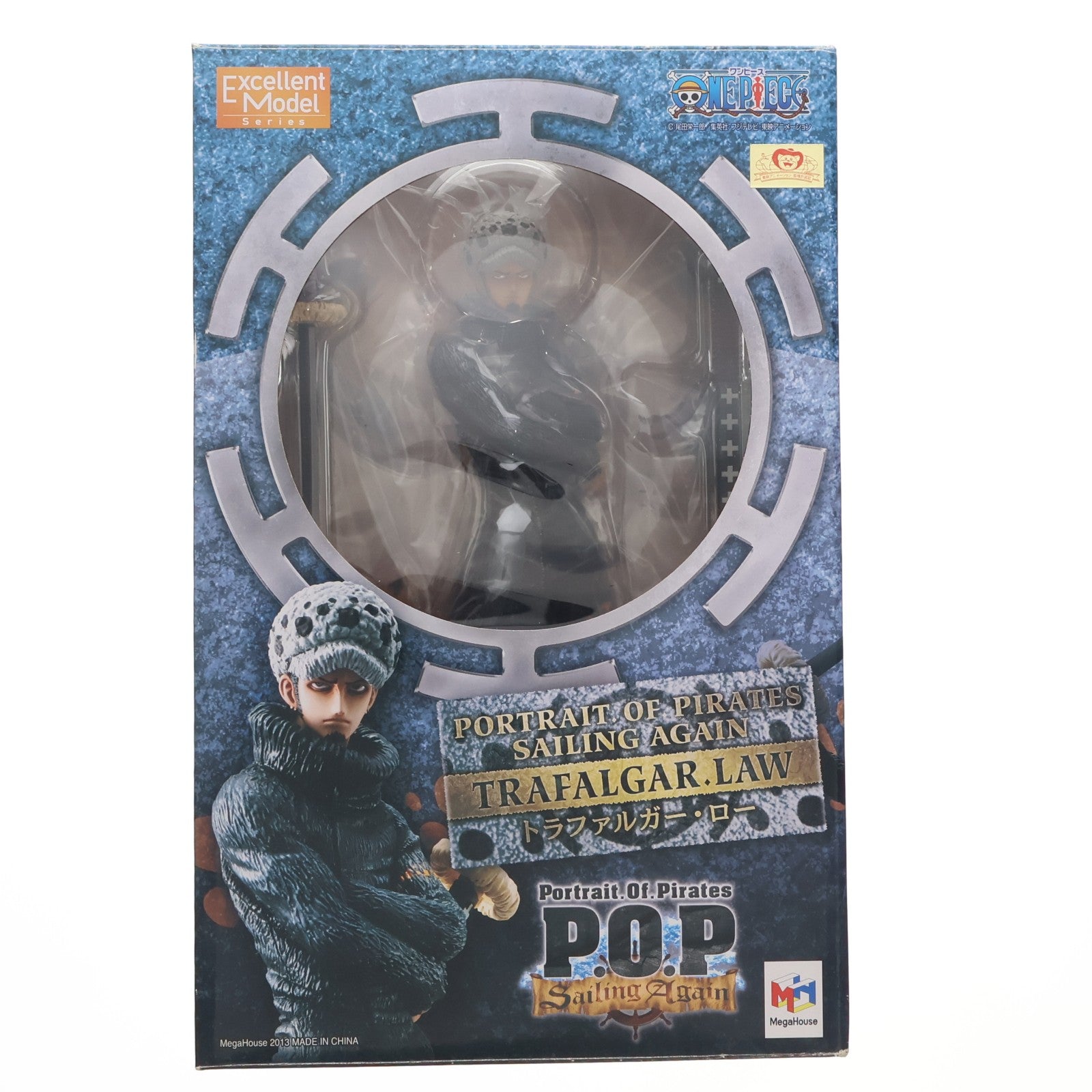 【中古即納】[FIG] Portrait.Of.Pirates P.O.P Sailing Again トラファルガー・ロー ONE PIECE(ワンピース) 1/8 完成品 フィギュア メガハウス(20140529)