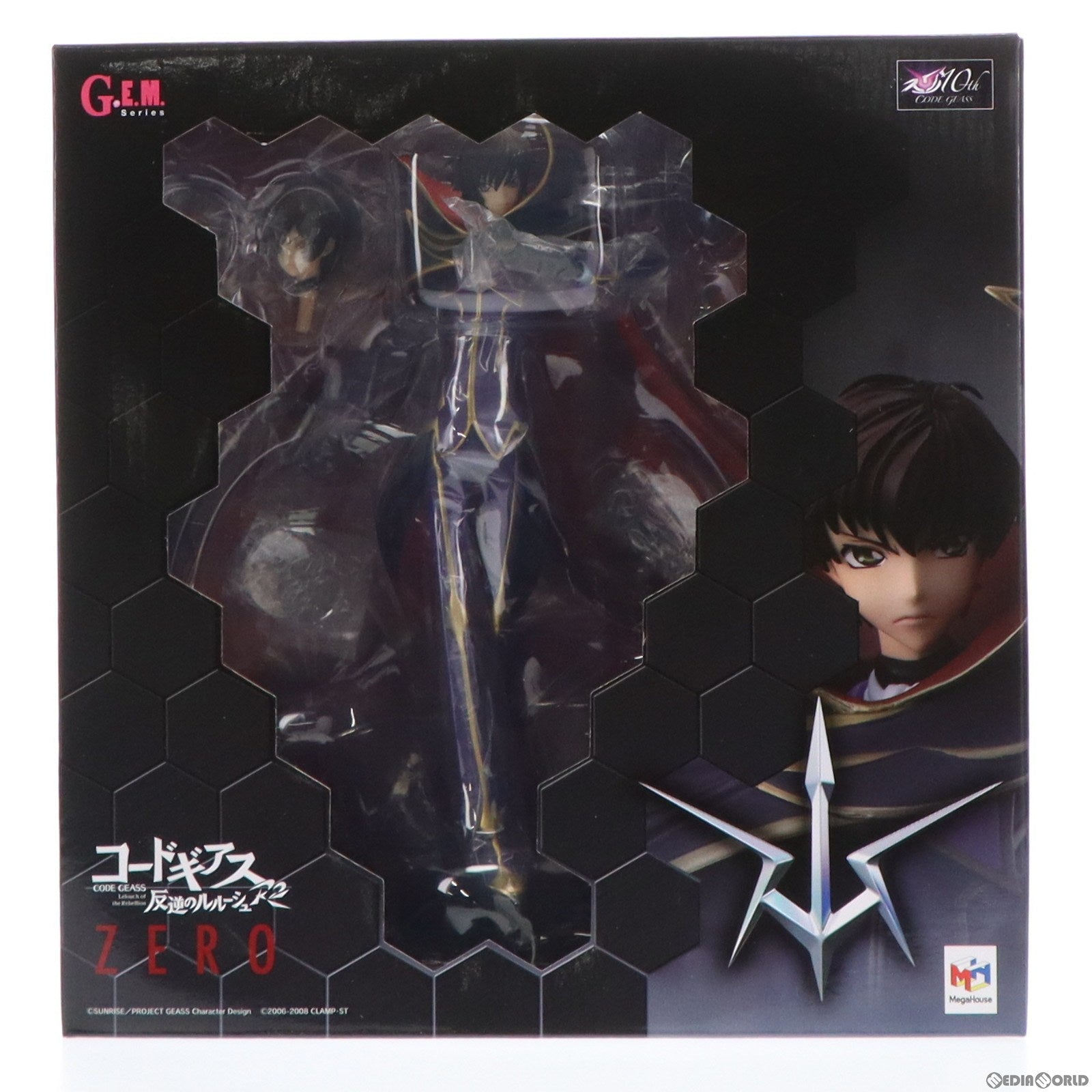 【中古即納】[FIG] G.E.M.シリーズ ゼロ10th anniversary コードギアス 反逆のルルーシュR2 完成品 フィギュア メガトレショップ&アニメイト&プレミアムバンダイ限定 メガハウス(20170131)