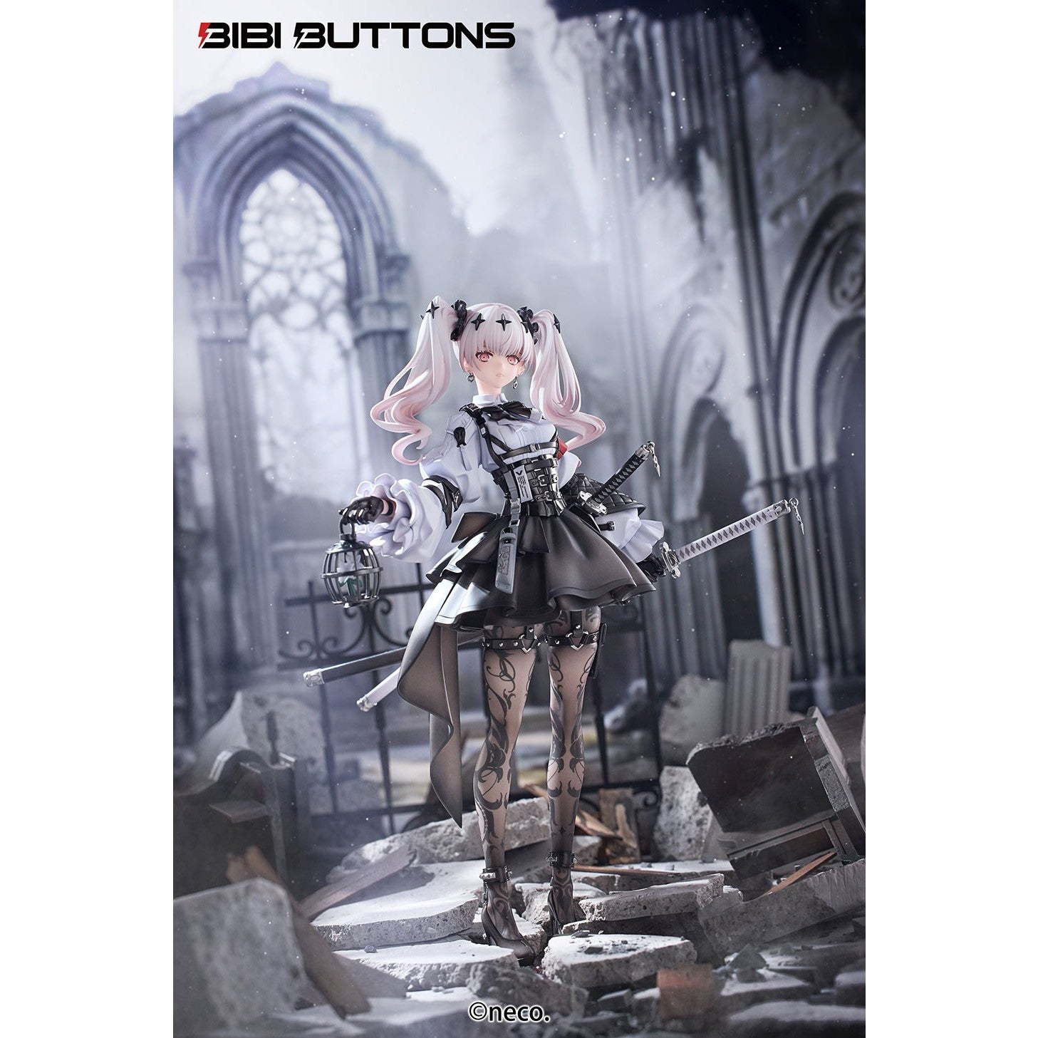 【中古即納】[FIG] 予約特典付属 不花侵領域 瑠花(るか) 通常版 1/7 完成品 フィギュア Bibi Buttons(20260228)