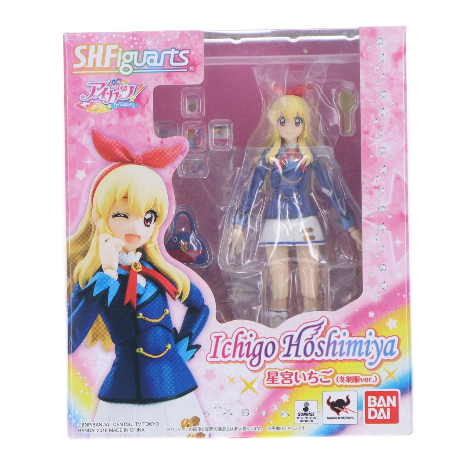 【中古即納】[FIG] S.H.Figuarts(フィギュアーツ) 星宮いちご(冬制服ver.) アイカツ! 完成品 可動フィギュア バンダイ(20160527)