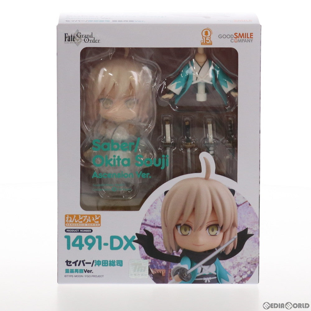 【中古即納】[FIG] ねんどろいど 1491-DX セイバー/沖田総司(おきたそうじ) 霊基再臨Ver. Fate/Grand Order(フェイト/グランドオーダー) 完成品 可動フィギュア グッドスマイルカンパニー(20210616)