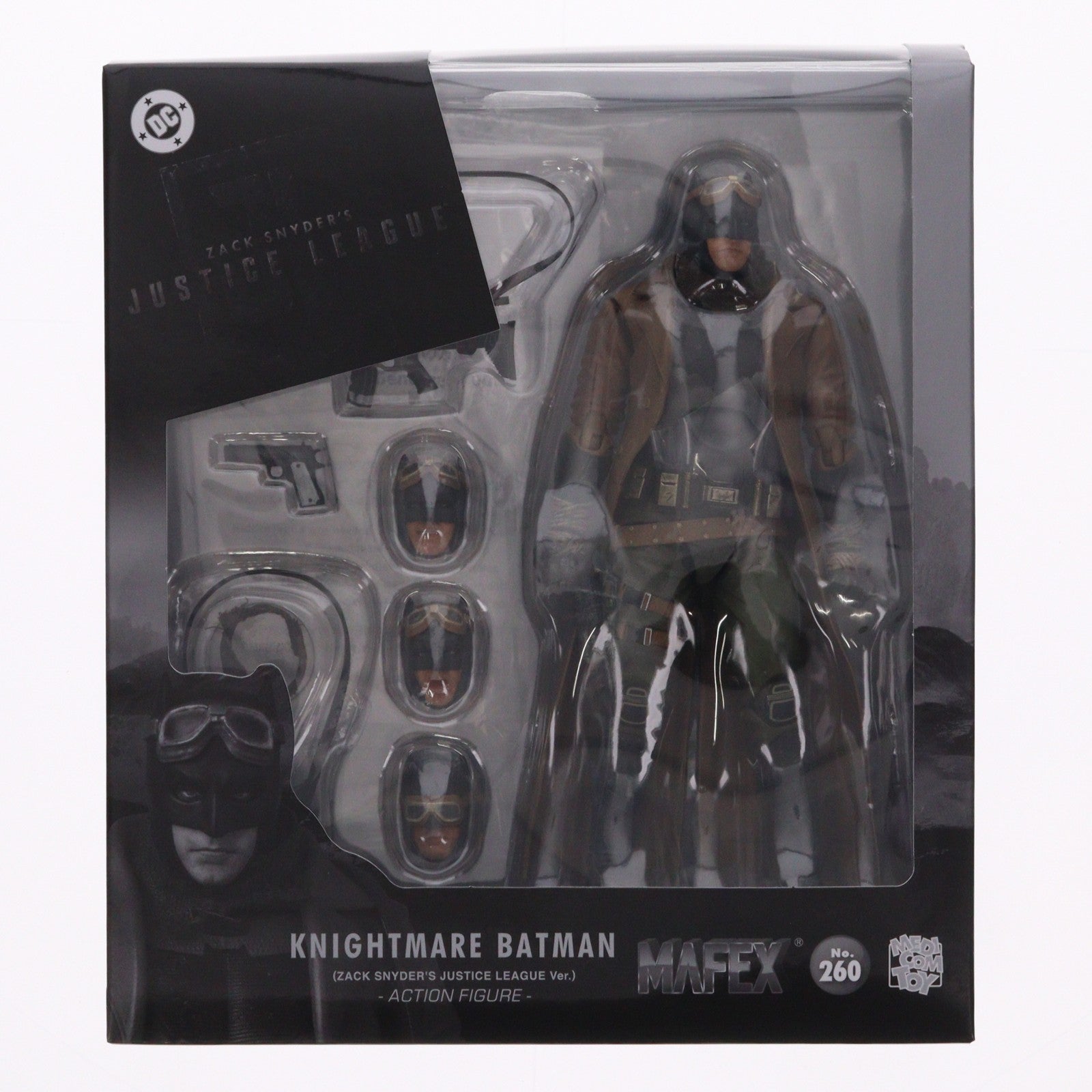 【中古即納】[FIG] マフェックス No.260 MAFEX KNIGHTMARE BATMAN(ナイトメアバットマン) ZACK SNYDER'S JUSTICE LEAGUE(ジャスティス・リーグ:ザック・スナイダーカット) 完成品 可動フィギュア メディコム・トイ(20250930)