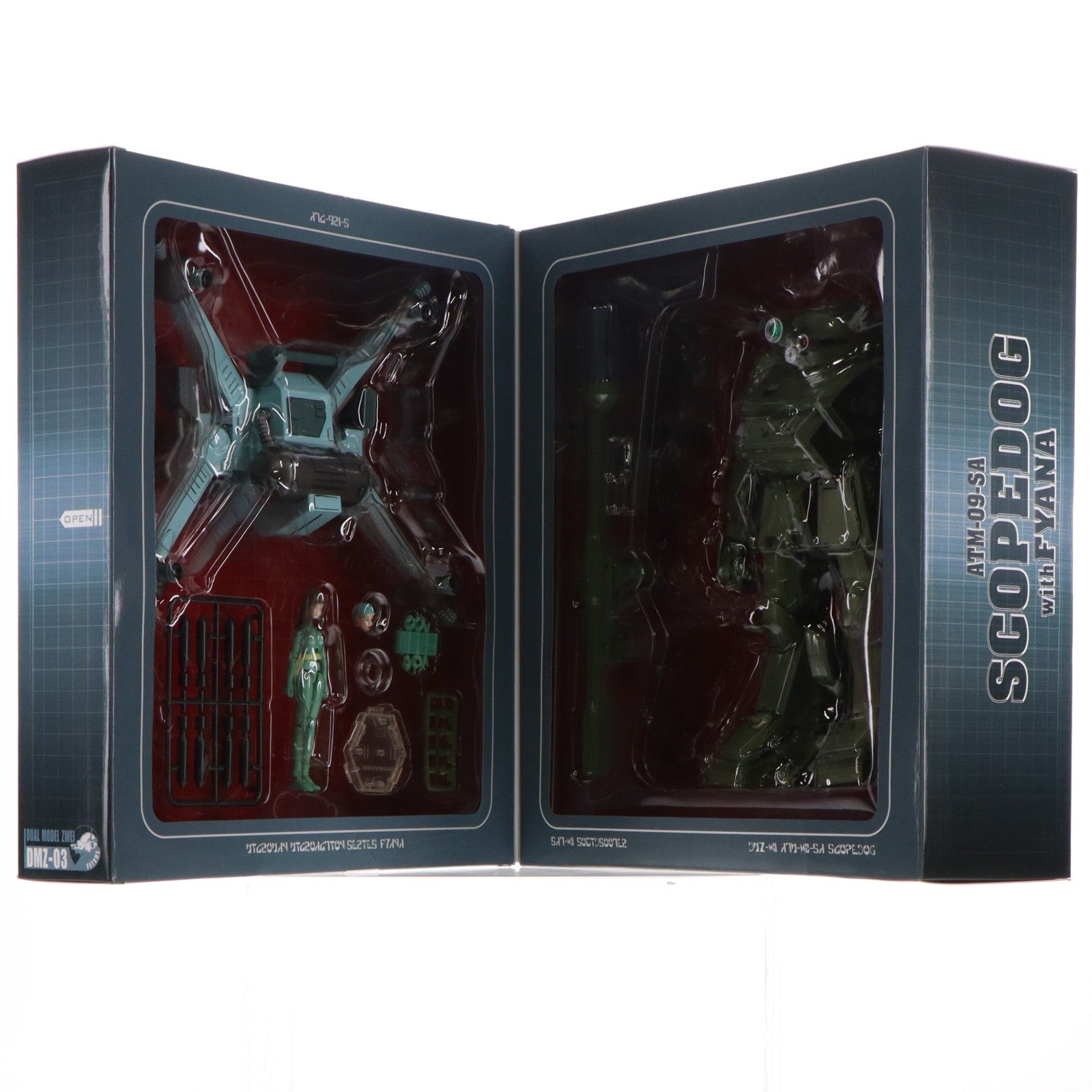 【中古即納】[FIG] 初回生産限定特典付属 DMZ-03 スコープドッグSA with ミクロアクションシリーズ フィアナ 装甲騎兵ボトムズ 1/18 完成品 可動フィギュア タカラトミー(20070331)