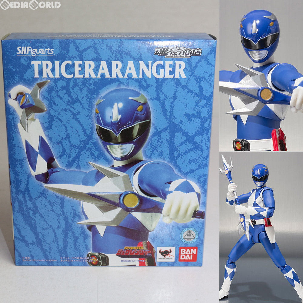 【中古即納】[FIG] 魂ウェブ商店限定 S.H.Figuarts(フィギュアーツ) トリケラレンジャー 恐竜戦隊ジュウレンジャー 完成品 可動フィギュア バンダイ(20140531)
