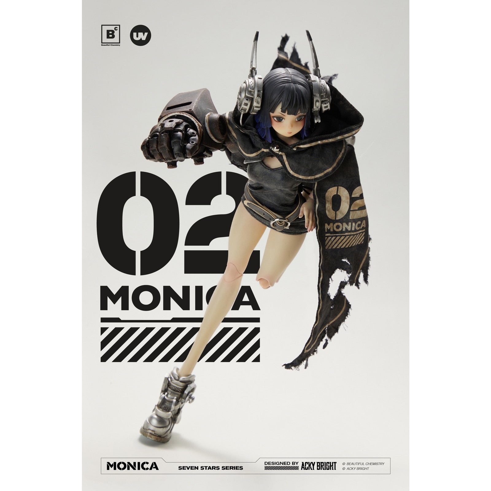 【中古即納】[FIG] Seven Stars(セブンスター)シリーズ No.2 Monica(ナンバーツー モニカ) 1/6 完成品 可動フィギュア Beautiful Chemistry(ビューティフルケミストリー)(20251204)