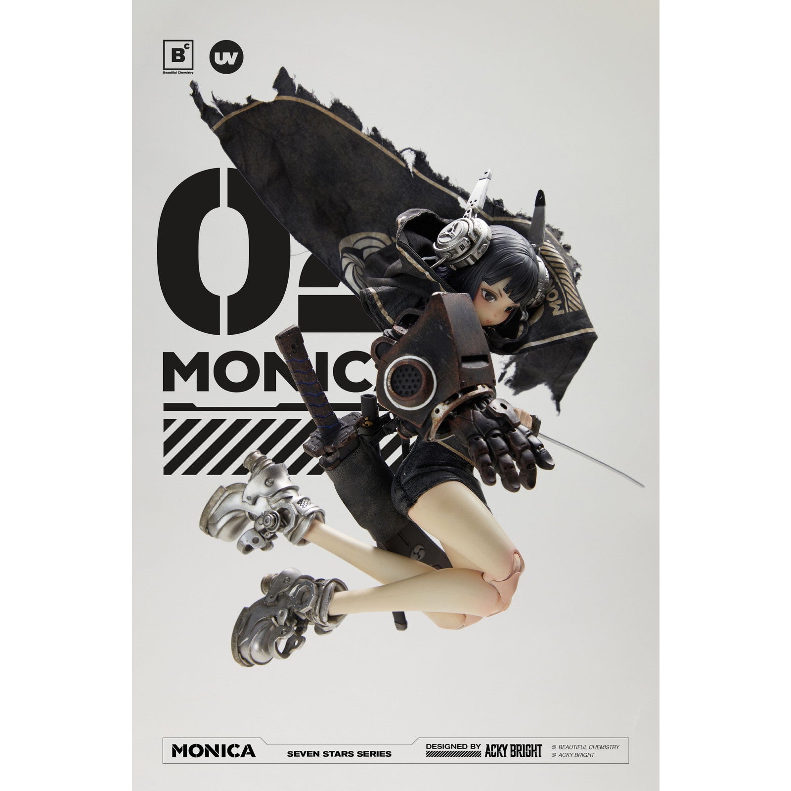 【中古即納】[FIG] Seven Stars(セブンスター)シリーズ No.2 Monica(ナンバーツー モニカ) 1/6 完成品 可動フィギュア Beautiful Chemistry(ビューティフルケミストリー)(20251204)