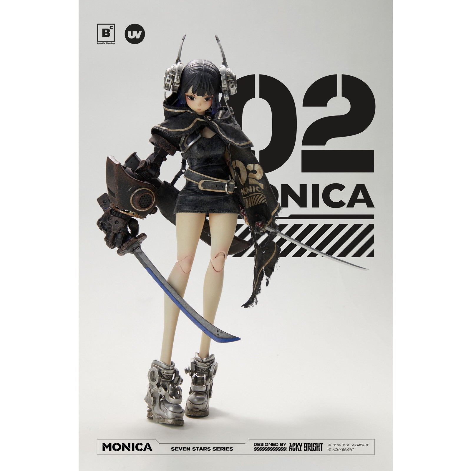 【中古即納】[FIG] Seven Stars(セブンスター)シリーズ No.2 Monica(ナンバーツー モニカ) 1/6 完成品 可動フィギュア Beautiful Chemistry(ビューティフルケミストリー)(20251204)