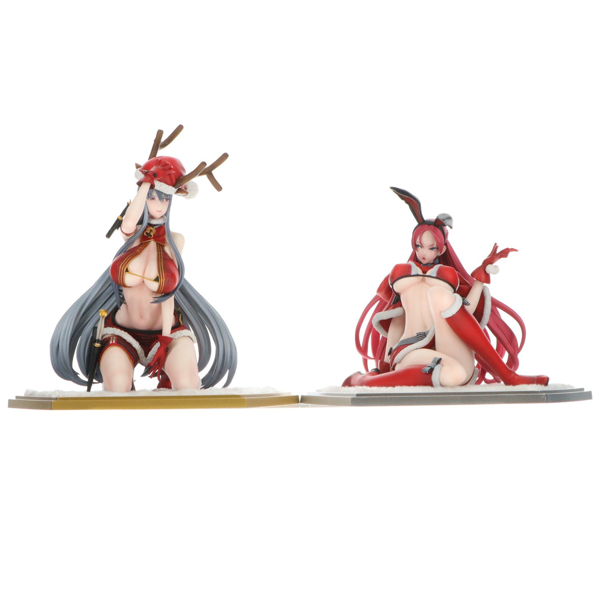 【中古即納】[FIG] セルベリア・ブレス/ユリアナ・エーベルハルト-X'mas Party SET-(クリスマスパーティーセット) 戦場のヴァルキュリアDUEL 1/7 完成品 フィギュア ヴェルテクス(20170531)